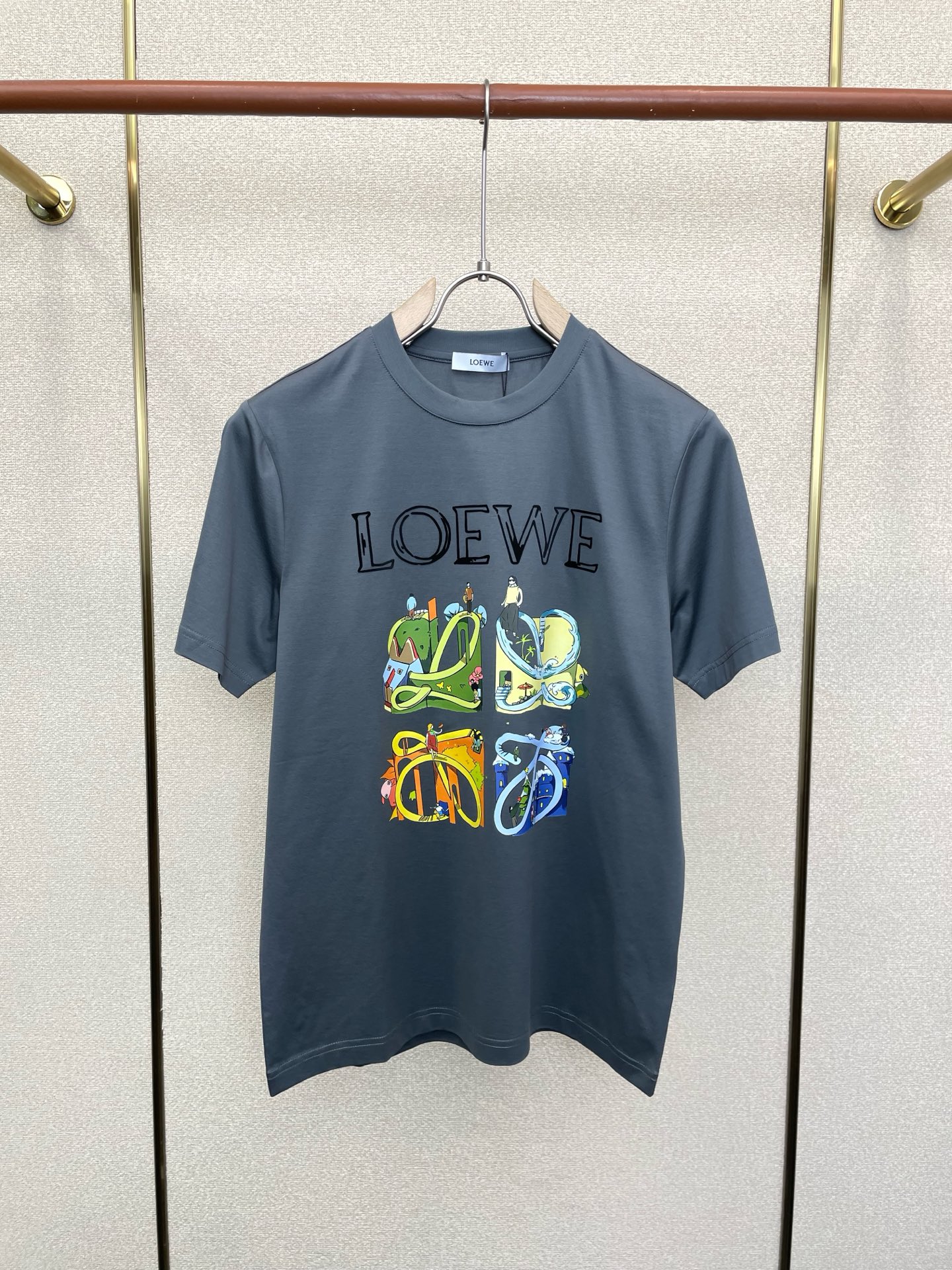 LOEWE罗意威💥砸锅卖铁都要上的新款新款原单男士休闲短袖 高端定制 高端版本 时尚百搭爆款⚠️⚠️✨✨