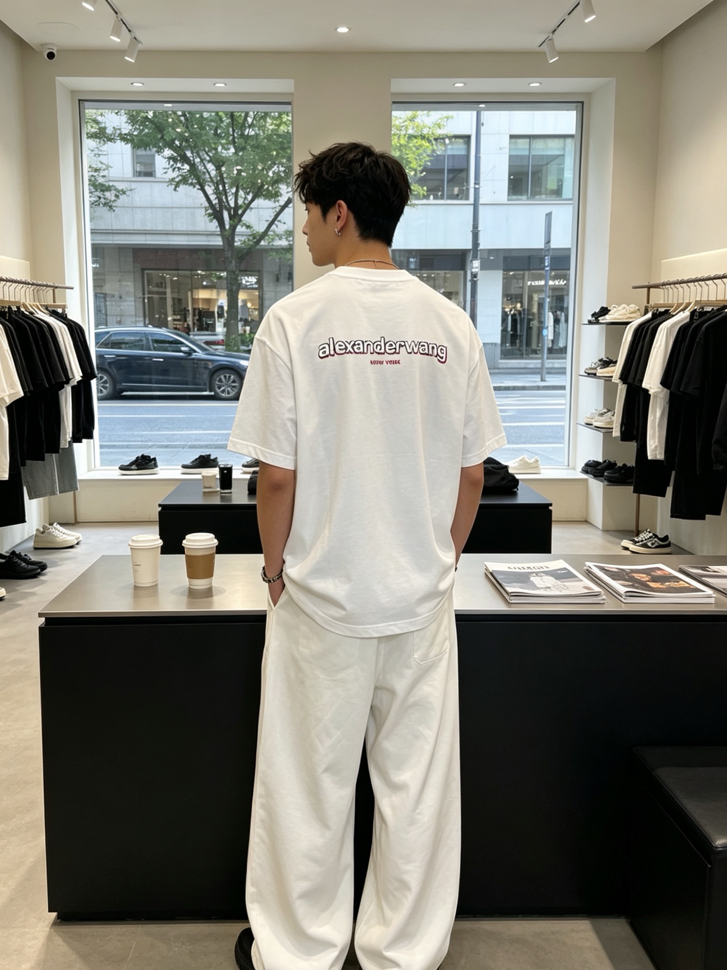 。Alexanderwang亚历山大王💥砸锅卖铁都要上的新款新款原单男士休闲短袖 高端定制 高端版本 时
