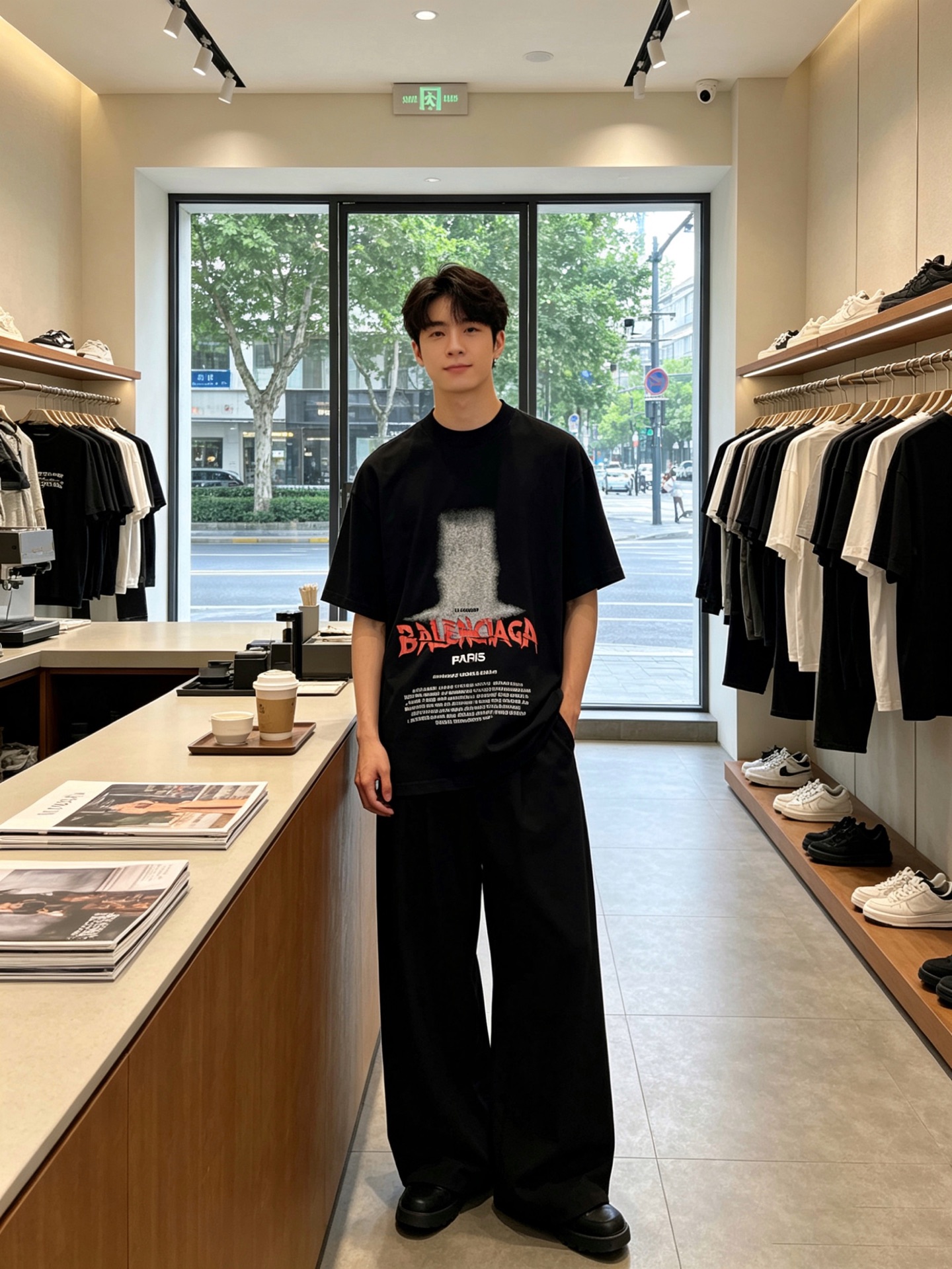 。Balenciaga巴黎世家💥砸锅卖铁都要上的新款新款原单男士休闲短袖 高端定制 高端版本 时尚百搭爆