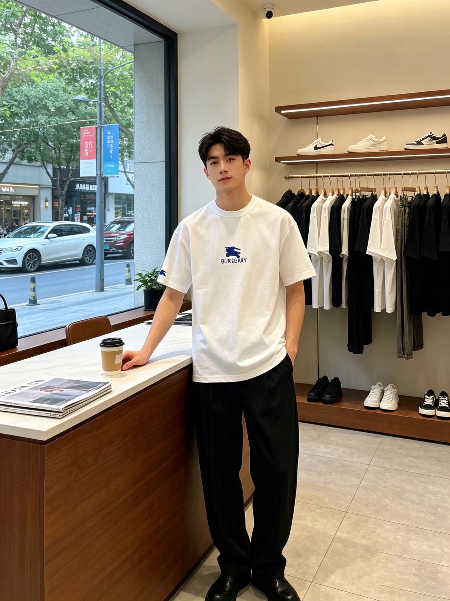 Burberry巴宝莉💥砸锅卖铁都要上的新款新款原单男士休闲短袖 高端定制 高端版本 时尚百搭爆款⚠️⚠