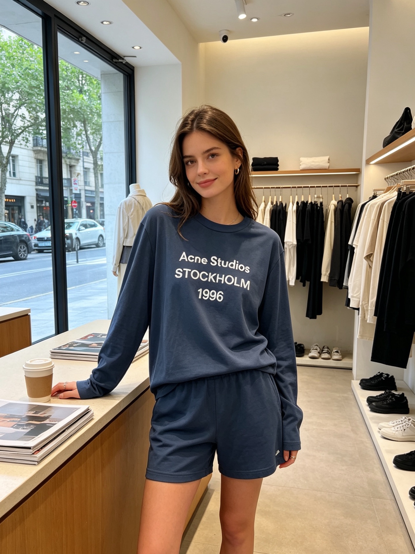 Acne Studios👚砸锅卖铁都要上的新款👚新款女装休闲长袖 高端版本！独特设计 专柜定制面料 透气