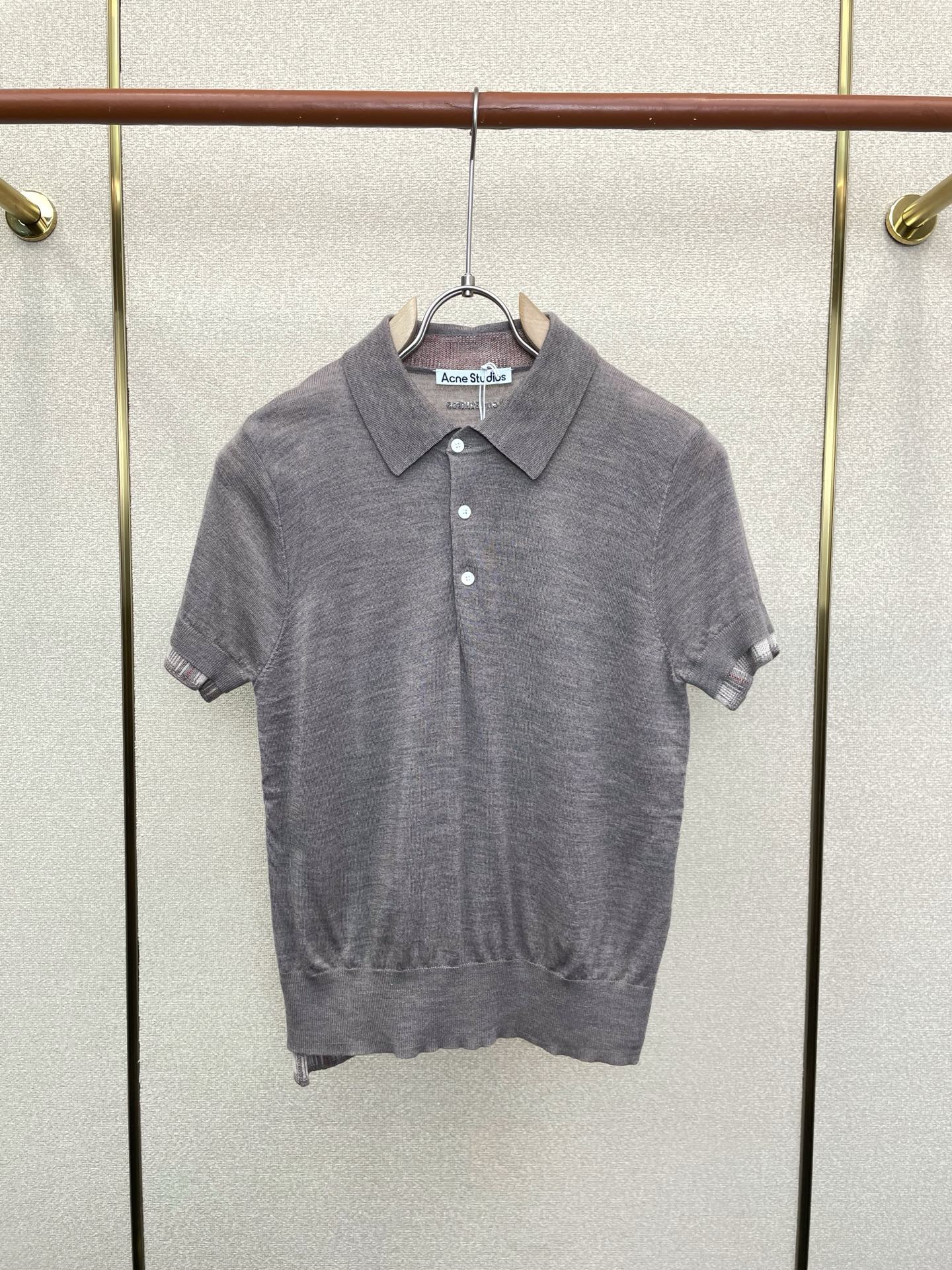 Acne Studios👚砸锅卖铁都要上的新款👚新款女装休闲针织短袖 高端版本！独特设计 专柜定制面料 