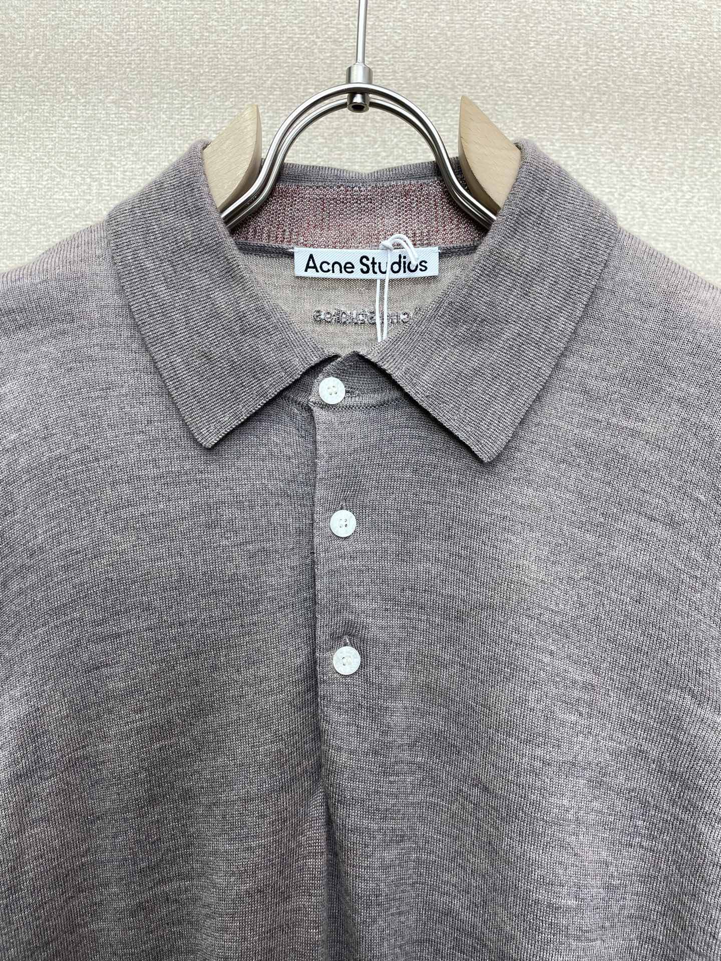 Acne Studios👚砸锅卖铁都要上的新款👚新款女装休闲针织短袖 高端版本！独特设计 专柜定制面料 