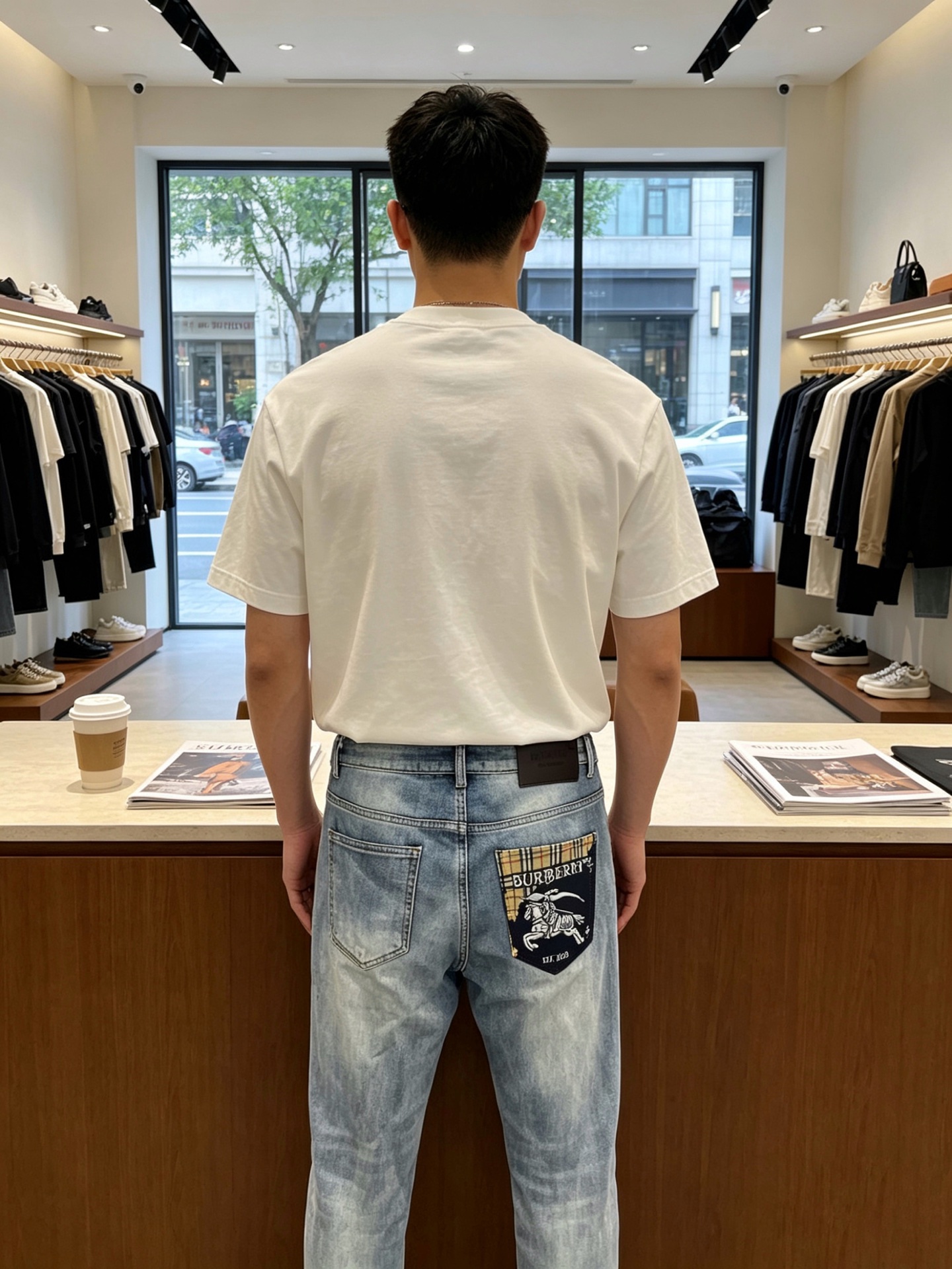Burberry巴宝莉💥砸锅卖铁都要上的新款新款牛仔裤👖高端版本 专柜定制面料 透气舒适度高，细节无可挑