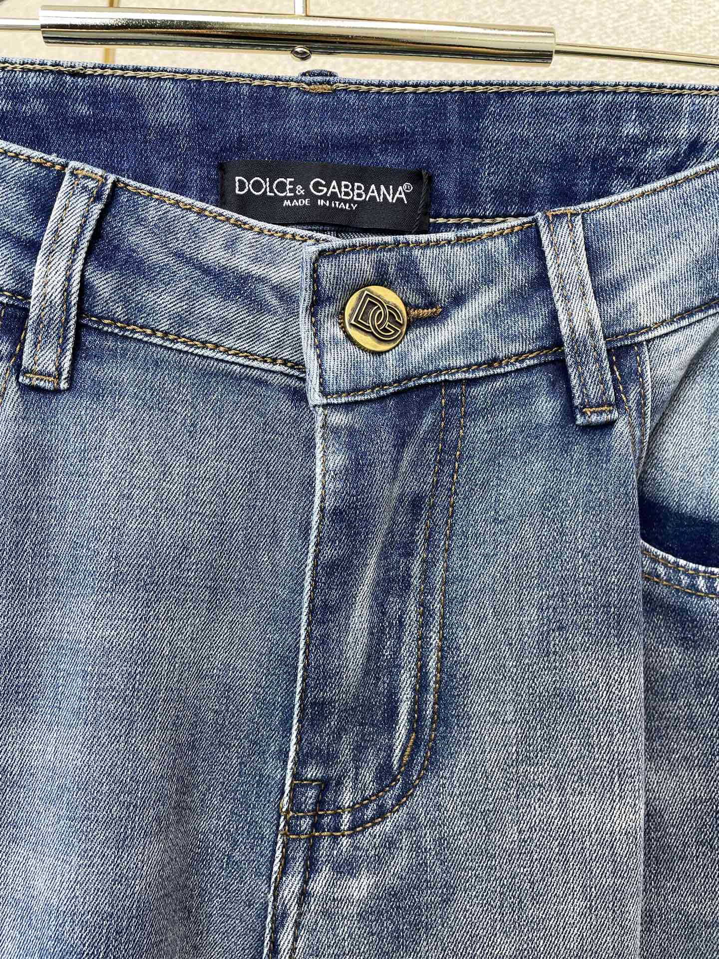 Dolce&Gabbana杜嘉班纳💥砸锅卖铁都要上的新款新款牛仔裤👖高端版本 专柜定制面料 透气舒适度高