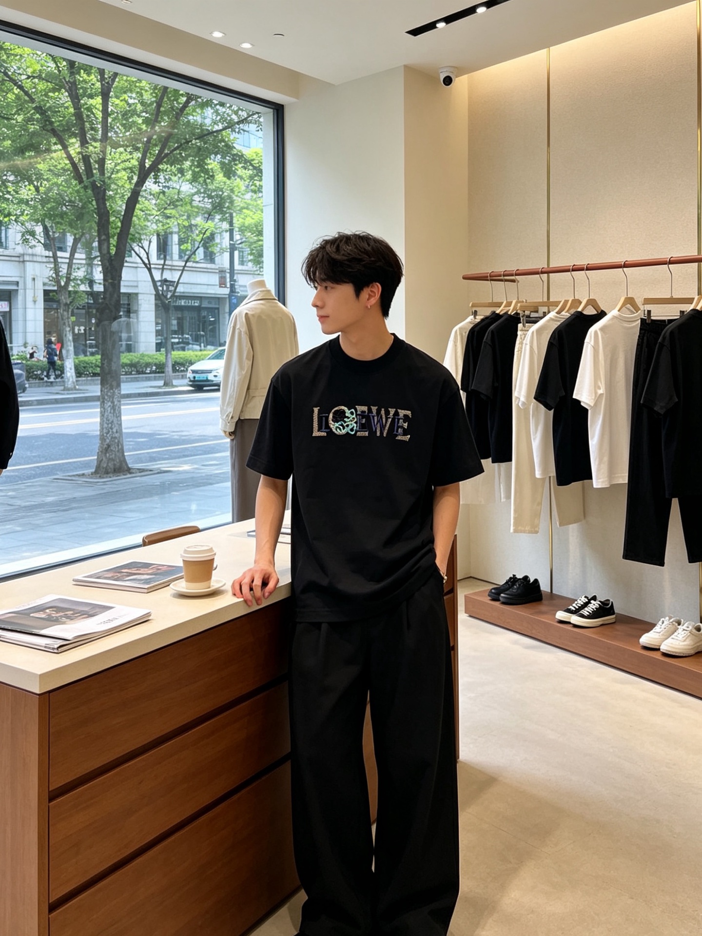 LOEWE罗意威💥砸锅卖铁都要上的新款新款原单男士休闲短袖 高端定制 高端版本 时尚百搭爆款⚠️⚠️✨✨