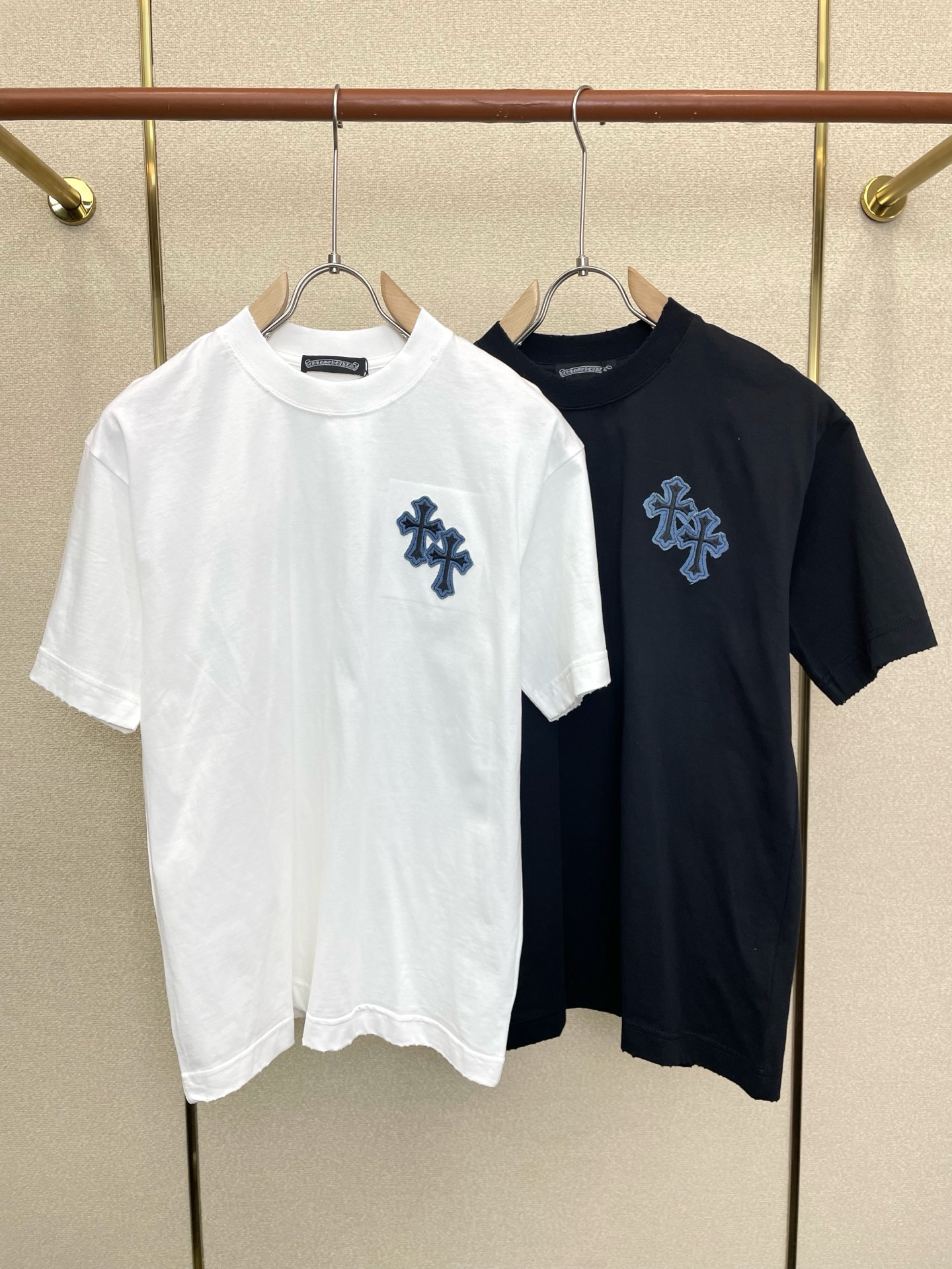 Chrome hearts克罗心💥砸锅卖铁都要上的新款新款原单男士休闲短袖 高端定制 高端版本 时尚百搭