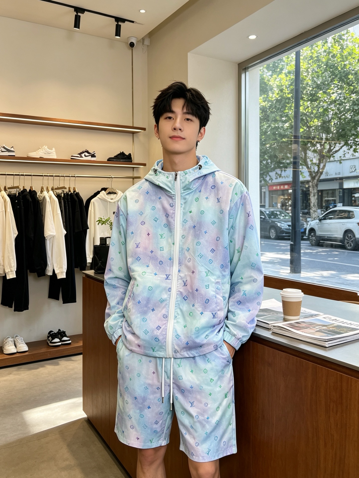 /套。Louis Vuitton路易威登💥砸锅卖铁都要上的新款新款专柜同款套装，透气舒适休闲！高级感满满