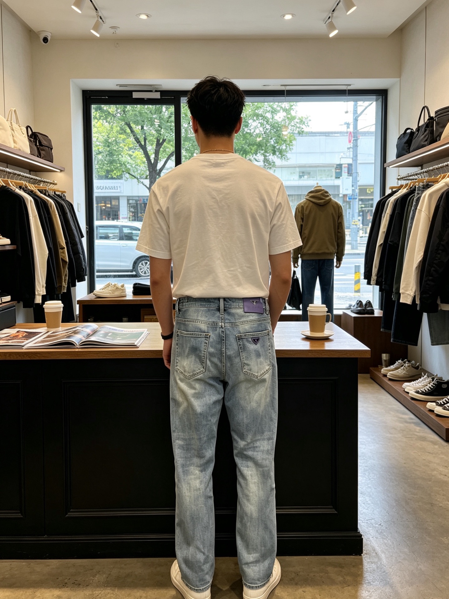 Prada普拉达💥砸锅卖铁都要上的新款新款牛仔裤👖高端版本 专柜定制面料 透气舒适度高，细节无可挑剔，品