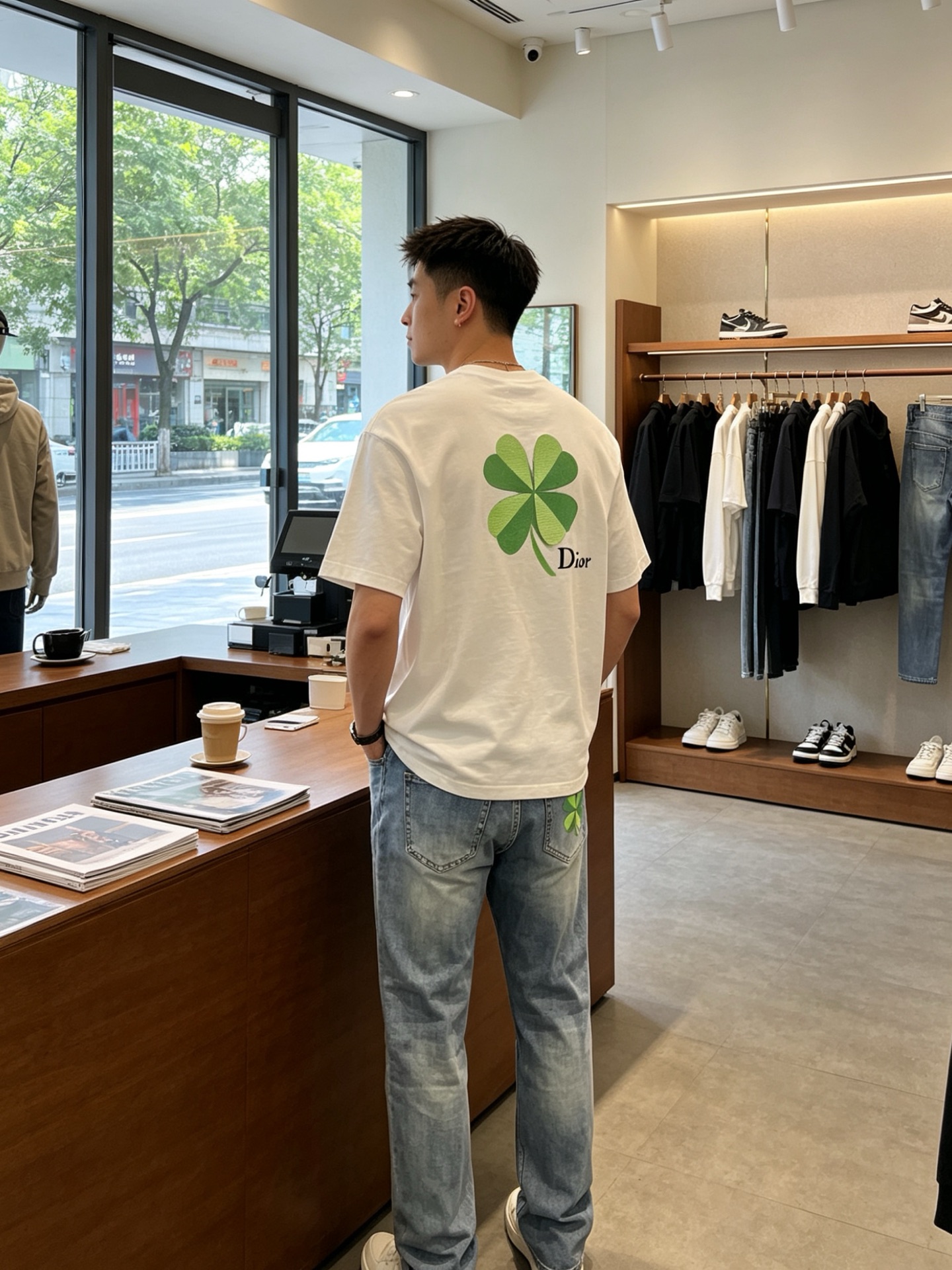 。Dior迪奥💥砸锅卖铁都要上的新款新款牛仔裤👖高端版本 专柜定制面料 透气舒适度高，细节无可挑剔，品牌