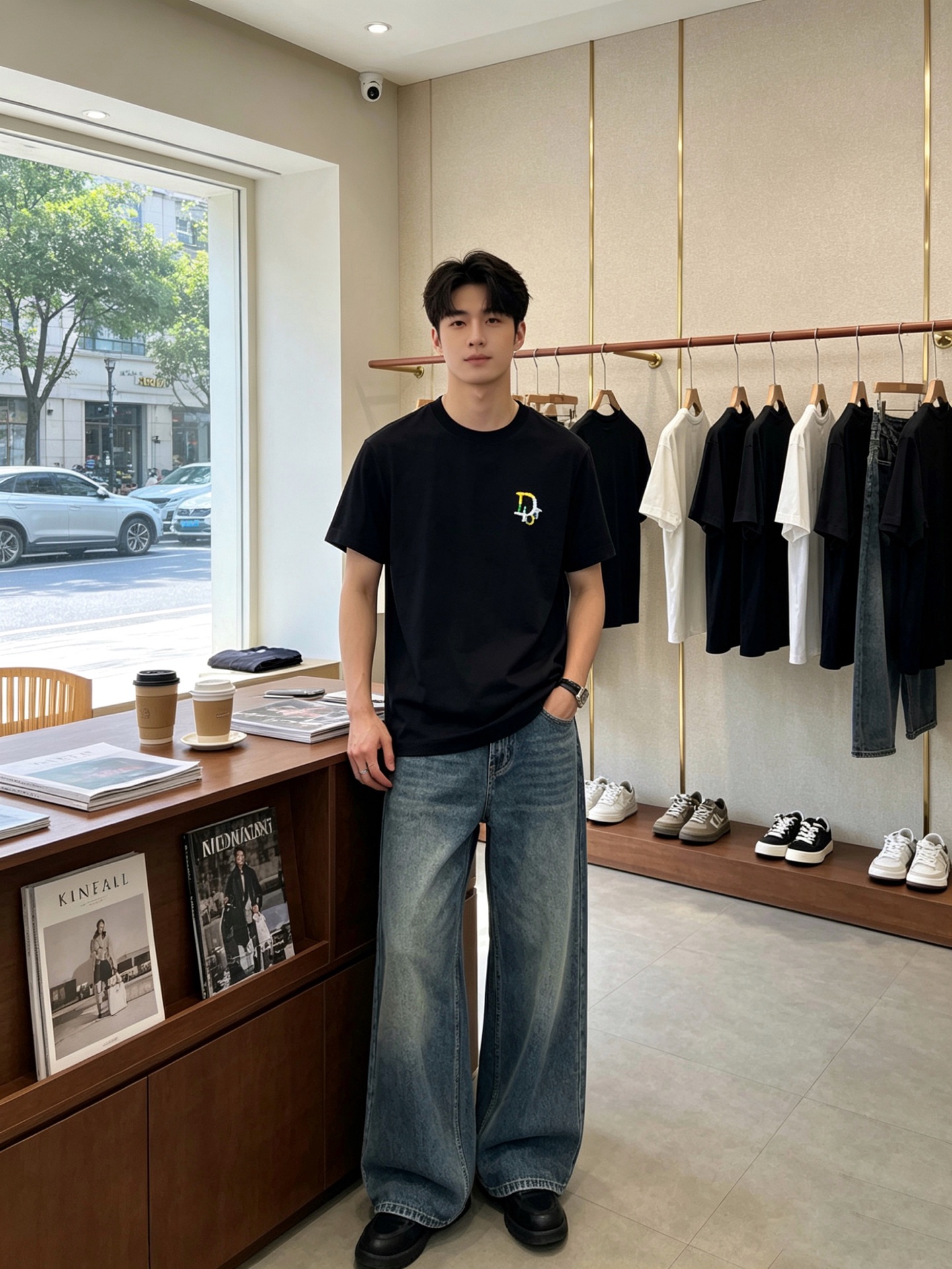 。Dior迪奥💥砸锅卖铁都要上的新款新款原单男士休闲短袖 高端定制 高端版本 时尚百搭爆款⚠️⚠️✨✨进