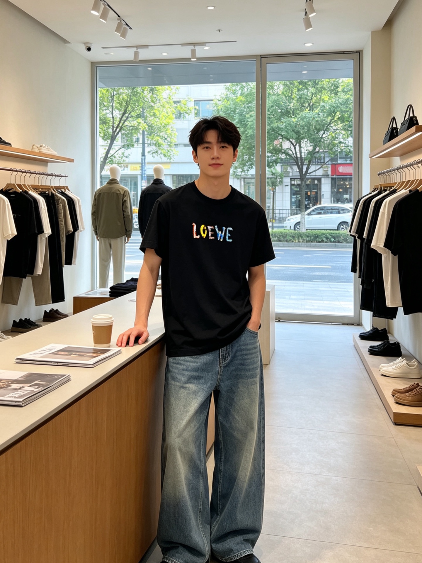 。LOEWE罗意威💥砸锅卖铁都要上的新款新款原单男士休闲短袖 高端定制 高端版本 时尚百搭爆款⚠️⚠️✨