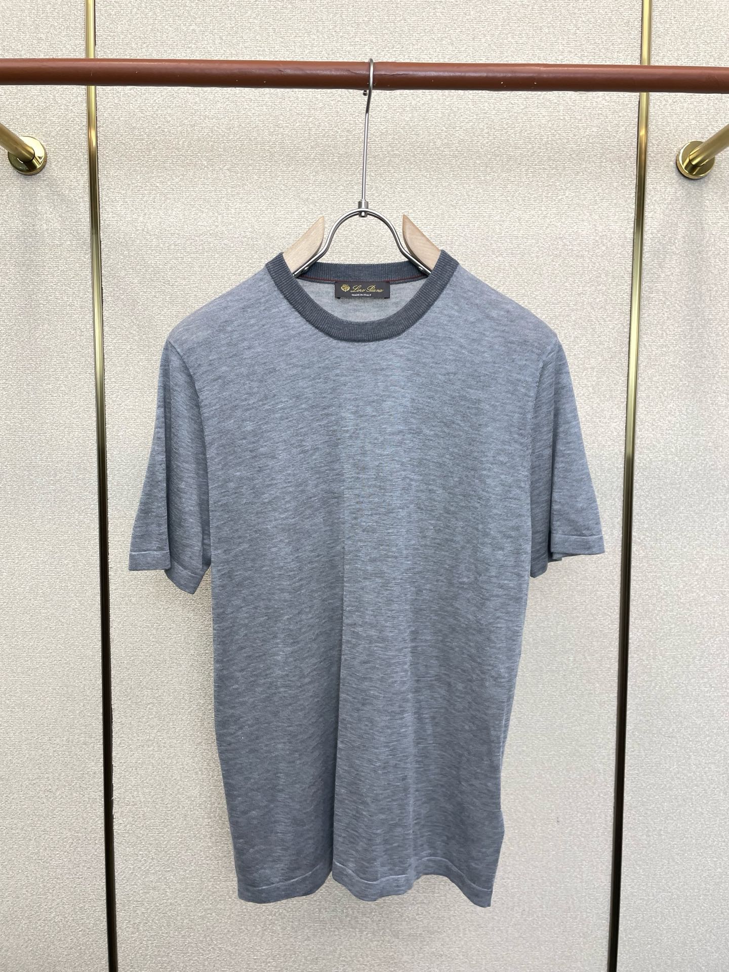 Loro Piana-Loro Piana诺悠翩雅💥砸锅卖铁都要上的新款新款原单男士休闲针织短袖 高端定
