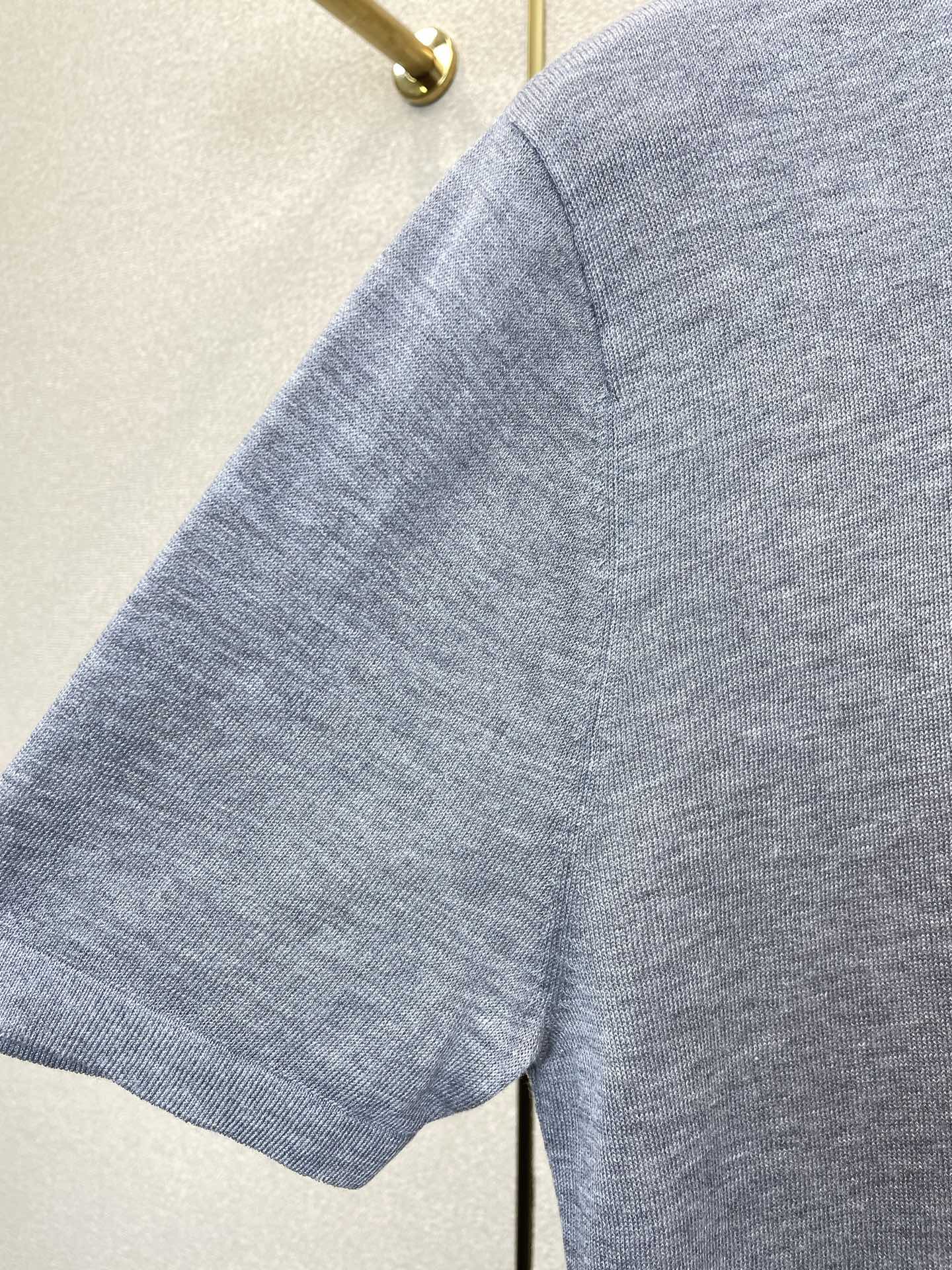 Loro Piana-Loro Piana诺悠翩雅💥砸锅卖铁都要上的新款新款原单男士休闲针织短袖 高端定