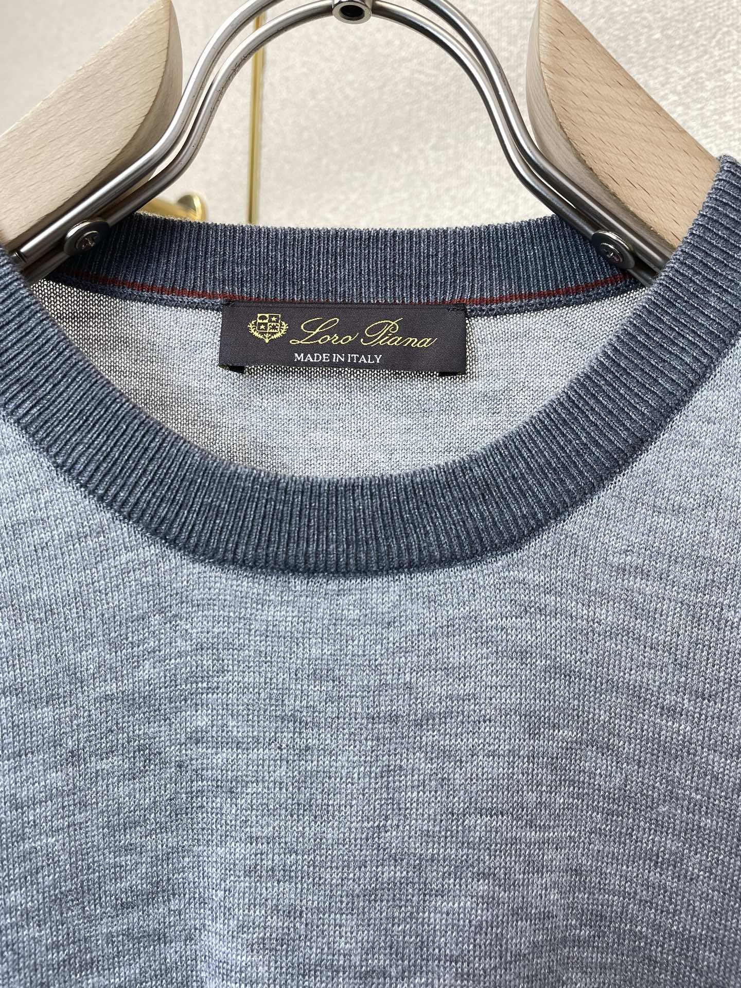 Loro Piana-Loro Piana诺悠翩雅💥砸锅卖铁都要上的新款新款原单男士休闲针织短袖 高端定