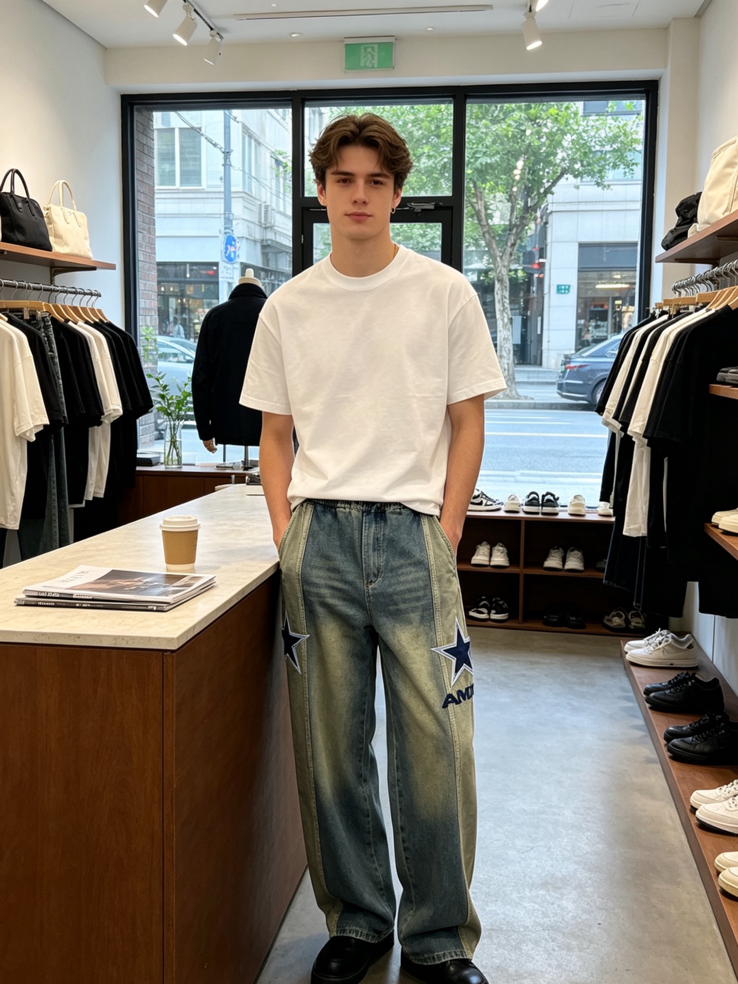 AMIRI💥砸锅卖铁都要上的新款新款原单男士休闲抽绳牛仔裤👖高端定制 高端版本 时尚百搭爆款⚠️⚠️✨✨