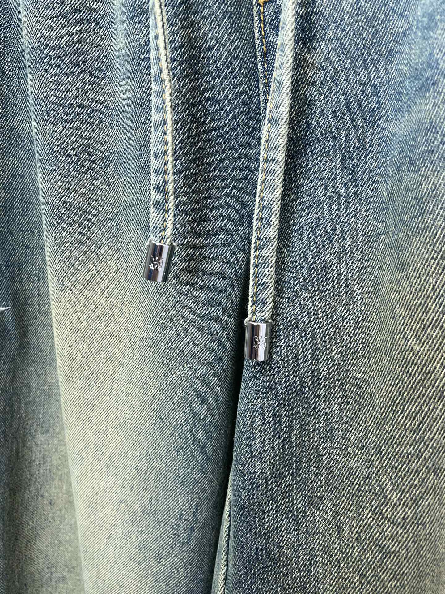 AMIRI💥砸锅卖铁都要上的新款新款原单男士休闲抽绳牛仔裤👖高端定制 高端版本 时尚百搭爆款⚠️⚠️✨✨