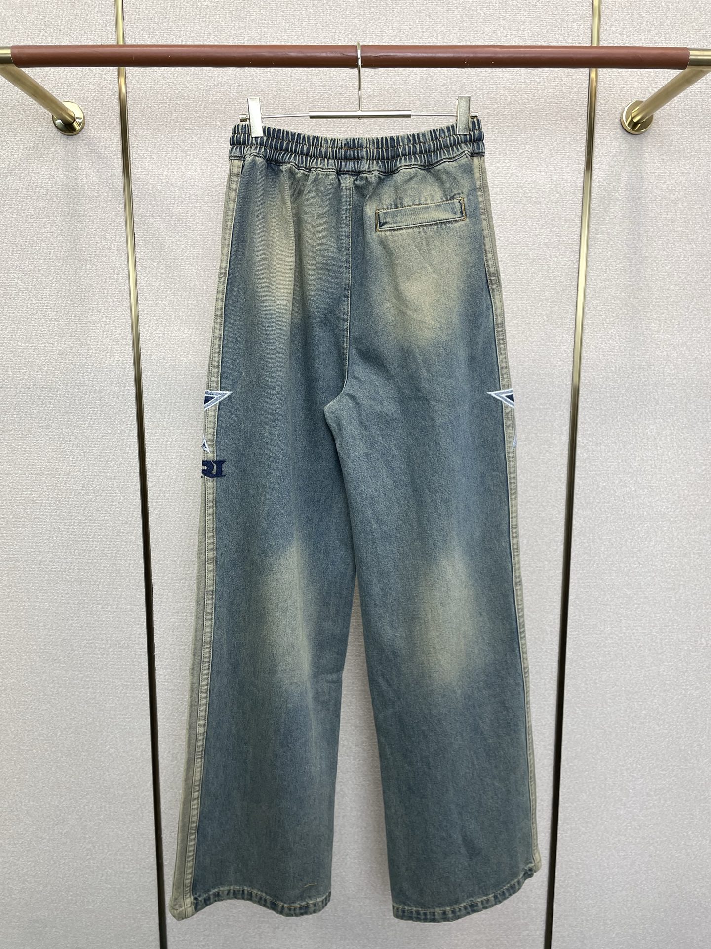 AMIRI💥砸锅卖铁都要上的新款新款原单男士休闲抽绳牛仔裤👖高端定制 高端版本 时尚百搭爆款⚠️⚠️✨✨