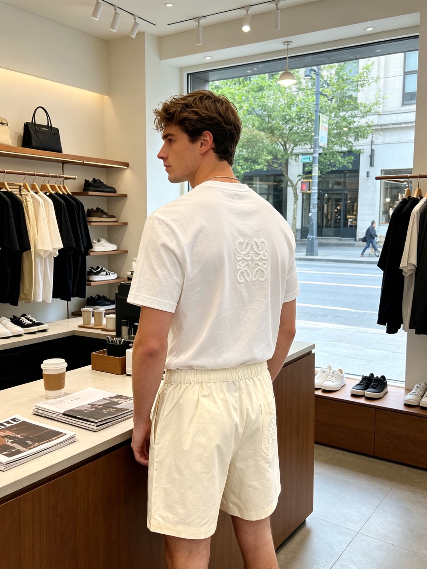 LOEWE罗意威💥砸锅卖铁都要上的新款新款原单男士休闲短裤🩳莱塞尔休闲短裤🩳高端定制 高端版本 时尚百搭