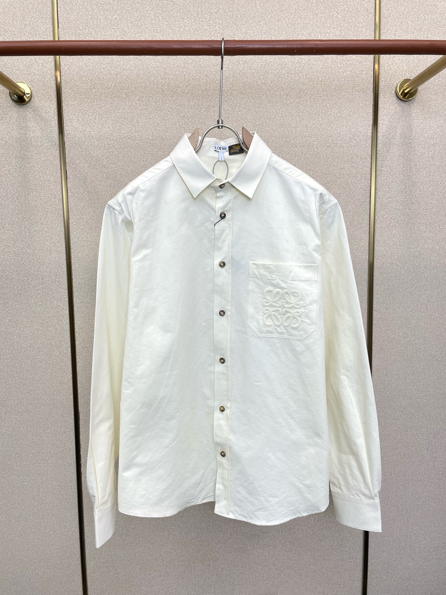 LOEWE罗意威💥砸锅卖铁都要上的新款新款原单男士休闲衬衫👔刺绣莱塞尔长袖衬衫 高端定制 高端版本 时尚