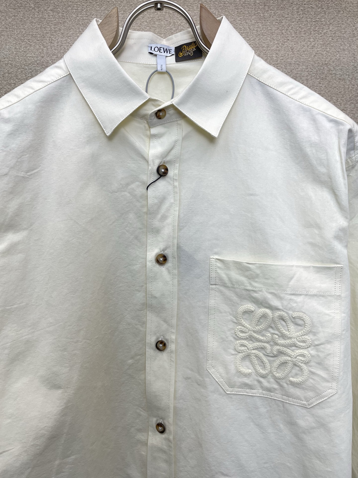 LOEWE罗意威💥砸锅卖铁都要上的新款新款原单男士休闲衬衫👔刺绣莱塞尔长袖衬衫 高端定制 高端版本 时尚