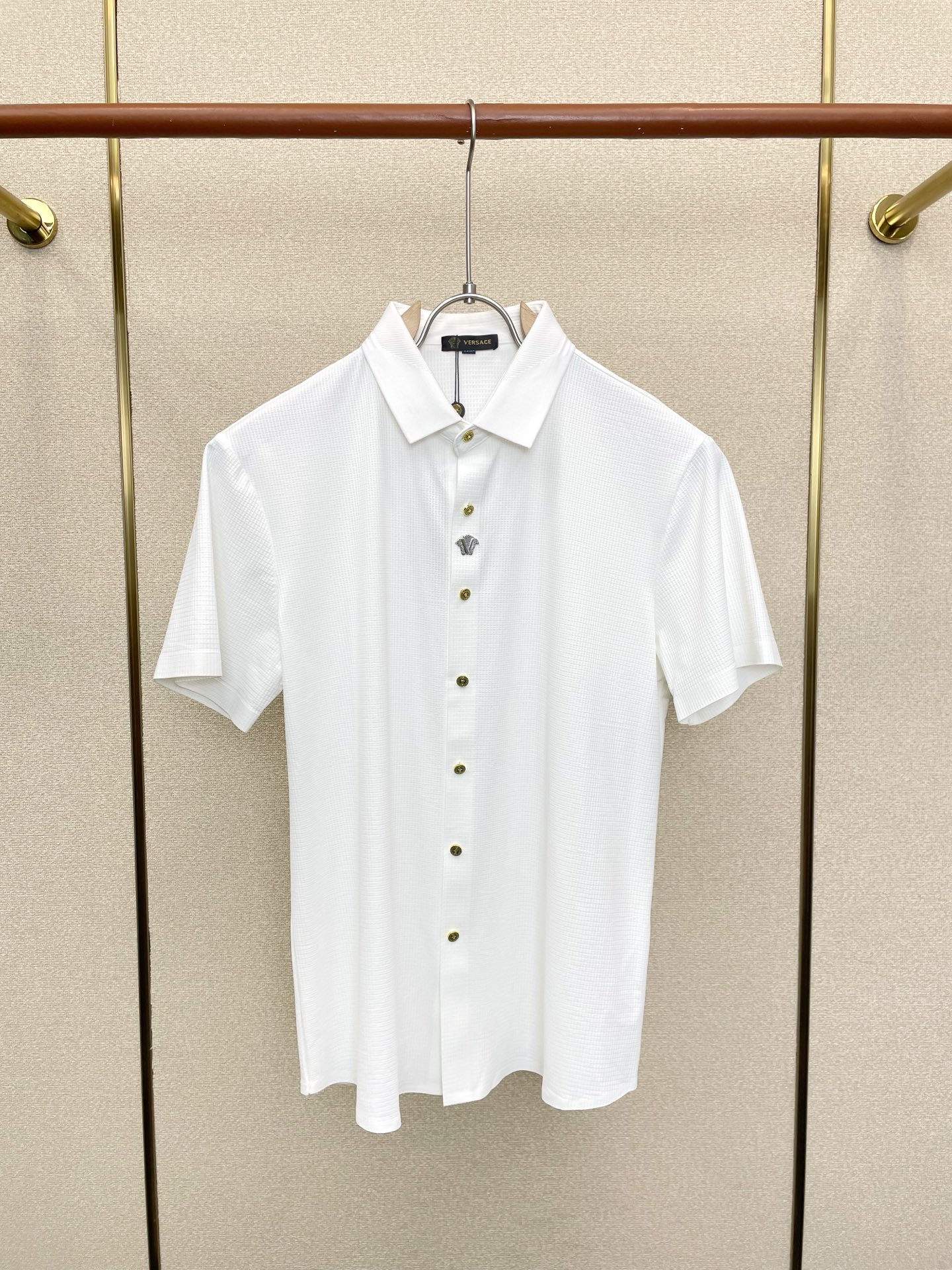 。VERSACE范思哲💥砸锅卖铁都要上的新款新款原单男士休闲短袖 高端定制 高端版本 时尚百搭爆款⚠️⚠