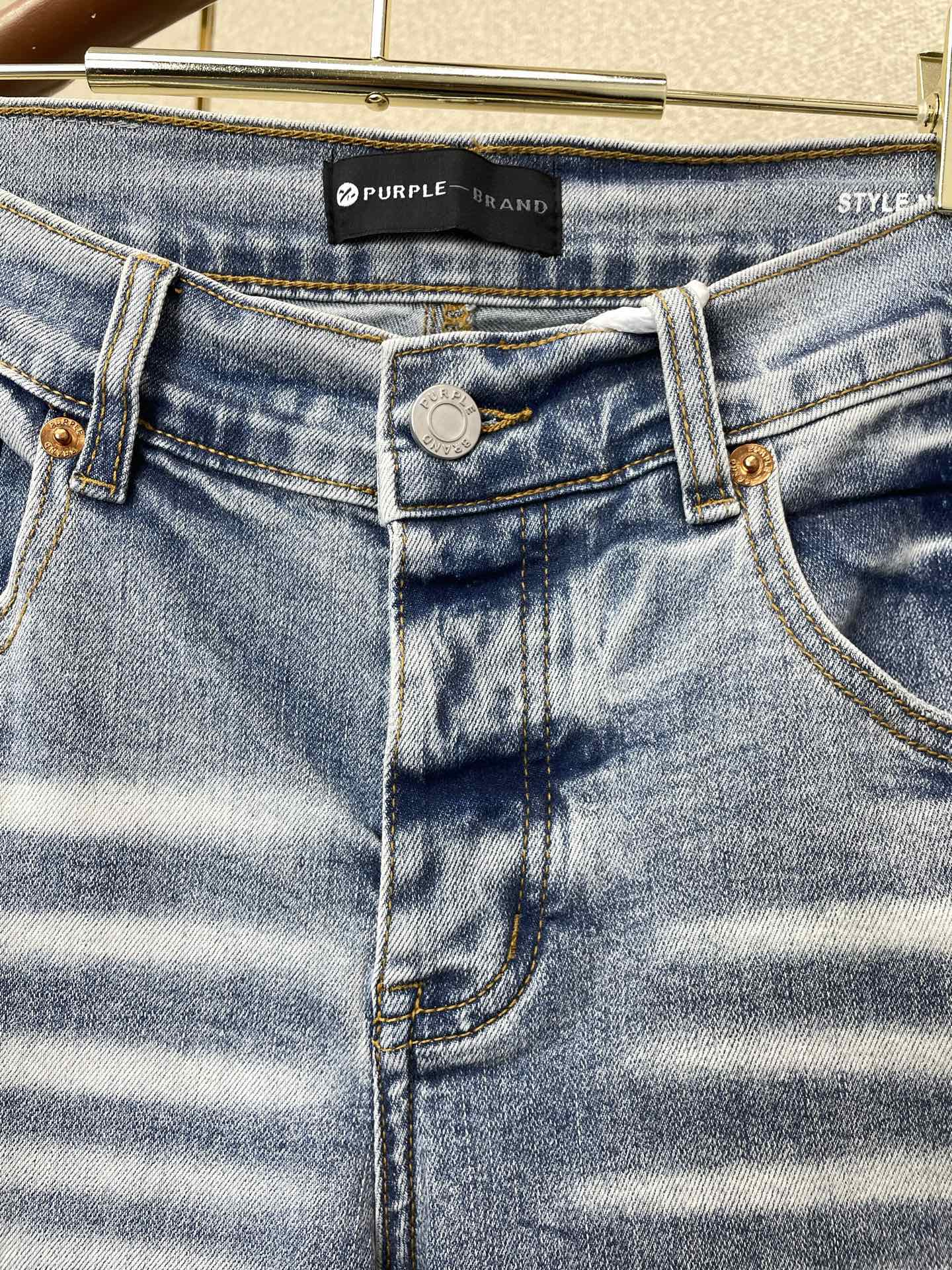 。PURPLE BRAND💥砸锅卖铁都要上的新款新款 牛仔裤👖高端版本！专柜定制面料  透气舒适度高，细