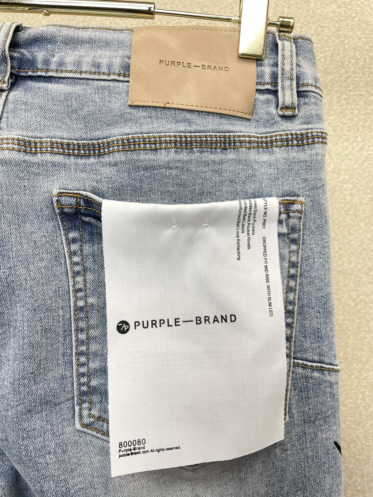 。PURPLE BRAND💥砸锅卖铁都要上的新款新款 牛仔裤👖高端版本！专柜定制面料  透气舒适度高，细