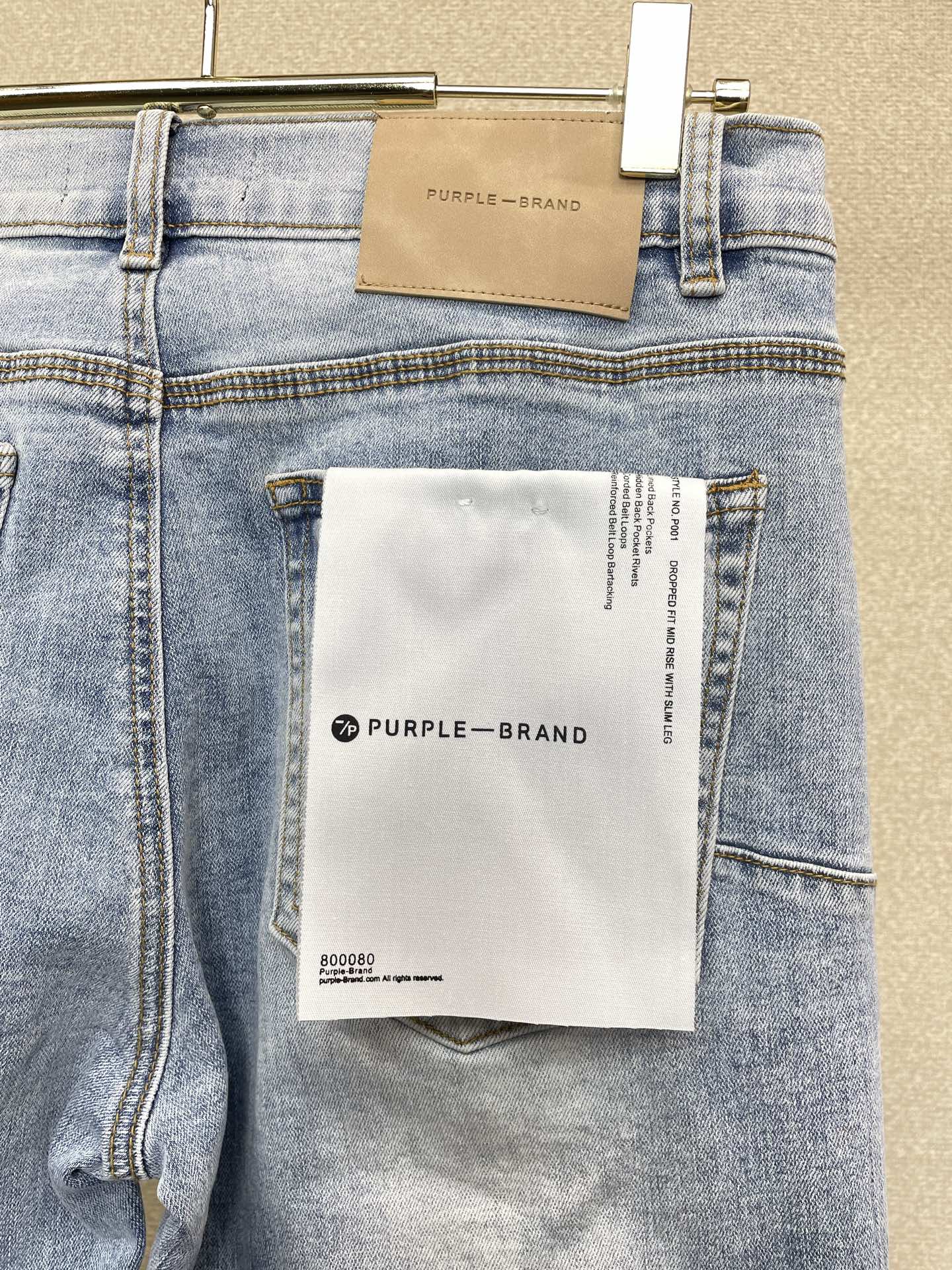 。PURPLE BRAND💥砸锅卖铁都要上的新款新款 牛仔裤👖高端版本！专柜定制面料  透气舒适度高，细