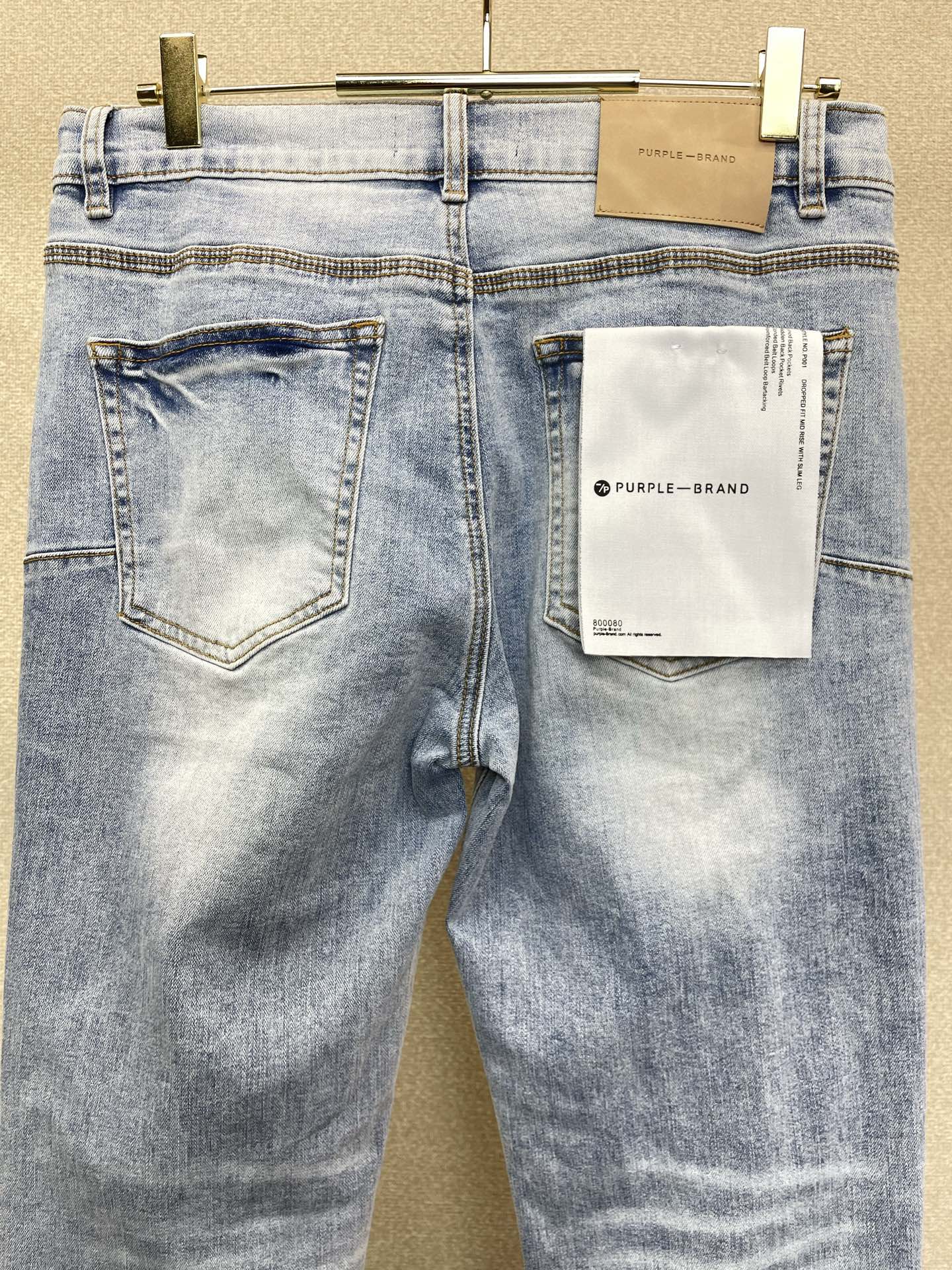 。PURPLE BRAND💥砸锅卖铁都要上的新款新款 牛仔裤👖高端版本！专柜定制面料  透气舒适度高，细