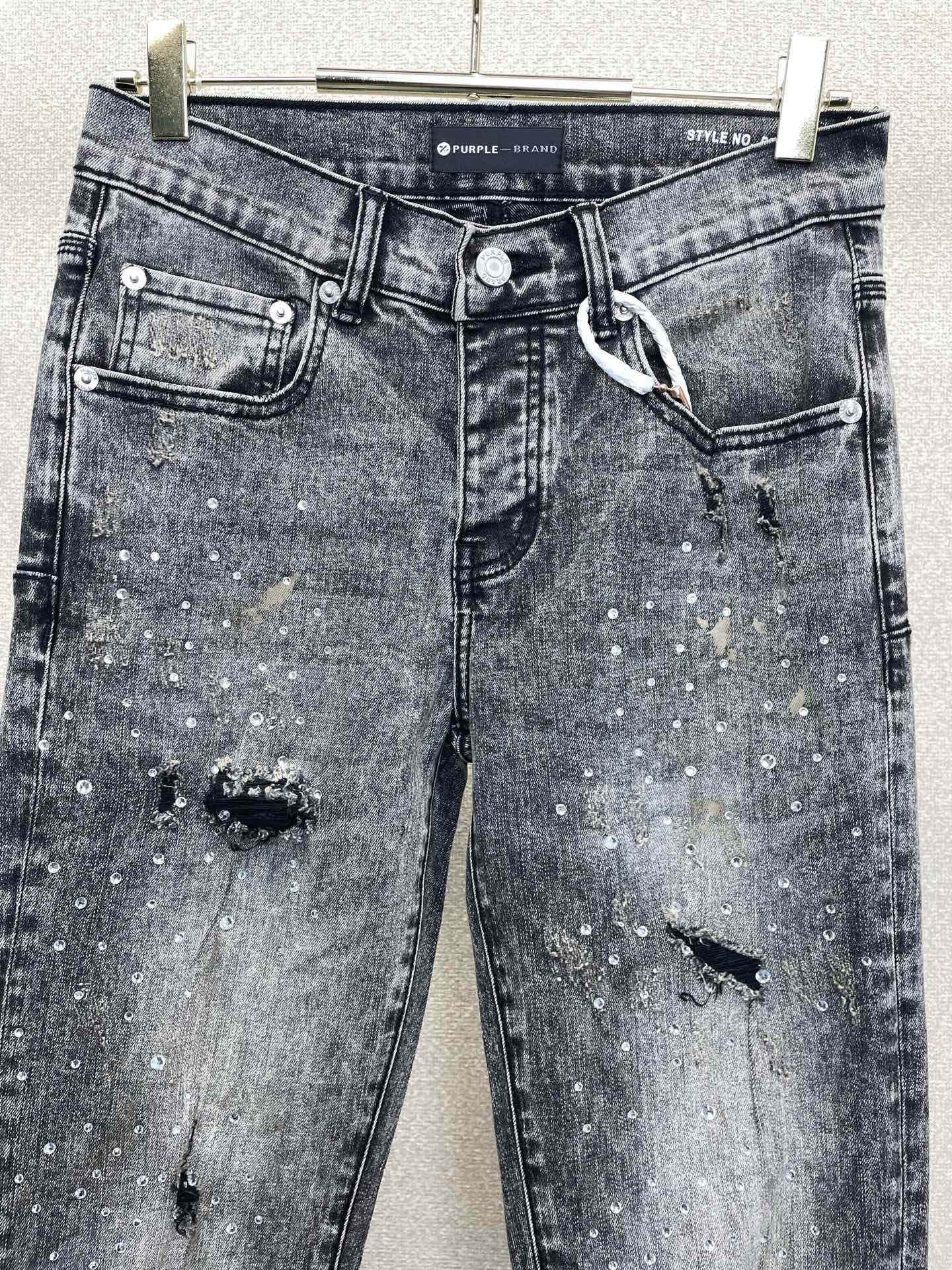 PURPLE BRAND💥砸锅卖铁都要上的新款新款 牛仔裤👖高端版本！专柜定制面料  透气舒适度高，细节
