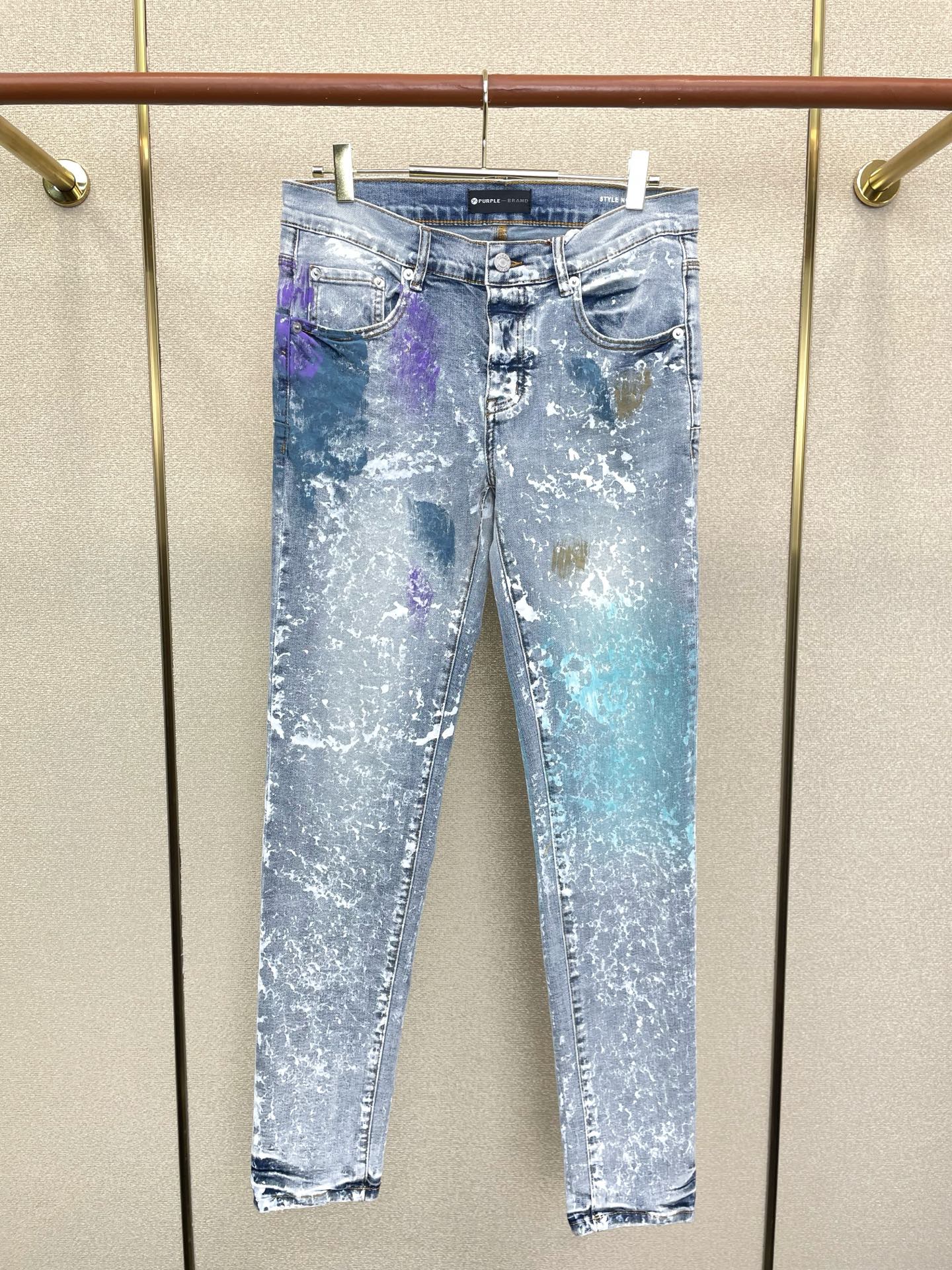 PURPLE BRAND💥砸锅卖铁都要上的新款新款 牛仔裤👖高端版本！专柜定制面料  透气舒适度高，细节