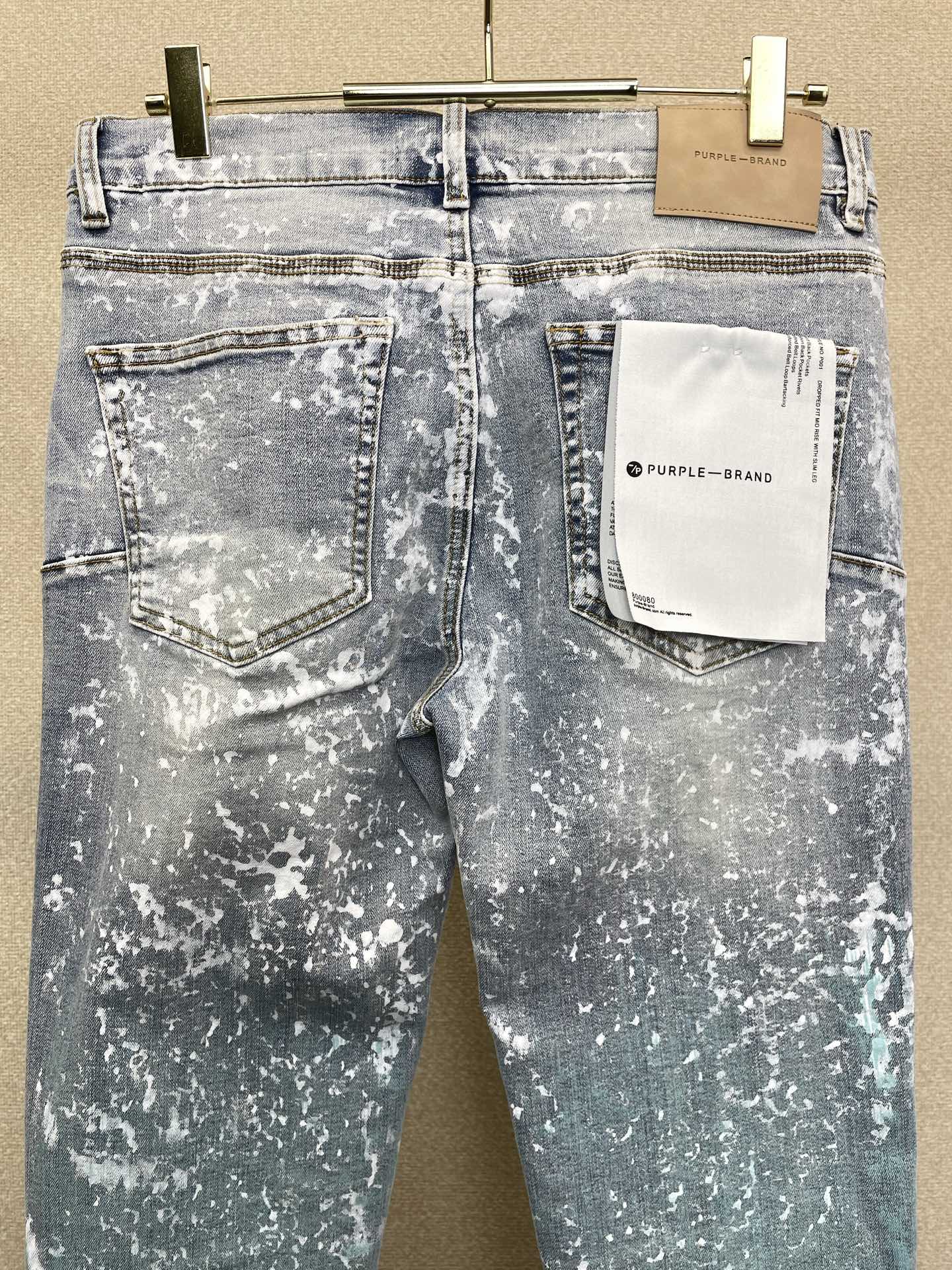 PURPLE BRAND💥砸锅卖铁都要上的新款新款 牛仔裤👖高端版本！专柜定制面料  透气舒适度高，细节