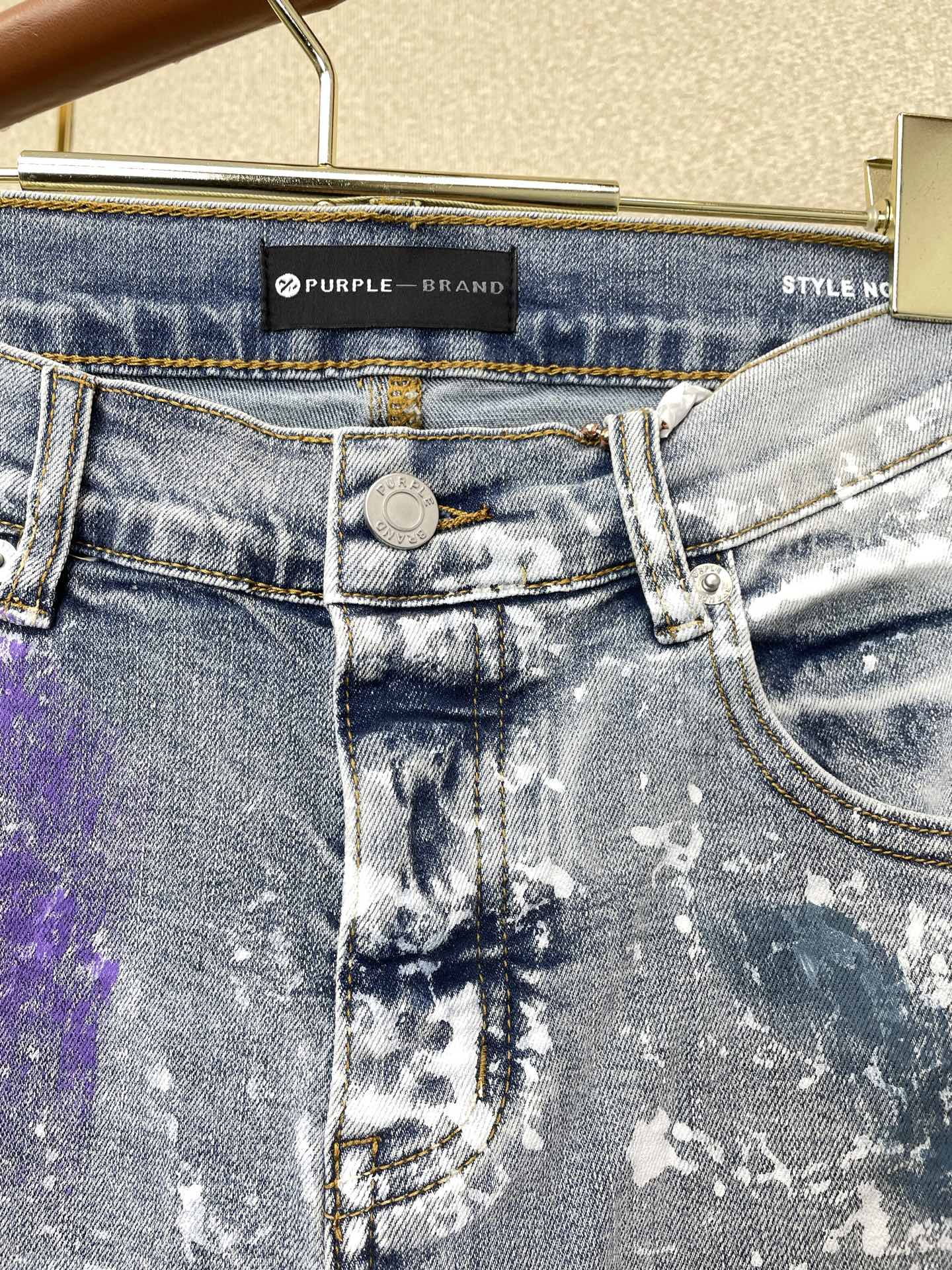 PURPLE BRAND💥砸锅卖铁都要上的新款新款 牛仔裤👖高端版本！专柜定制面料  透气舒适度高，细节