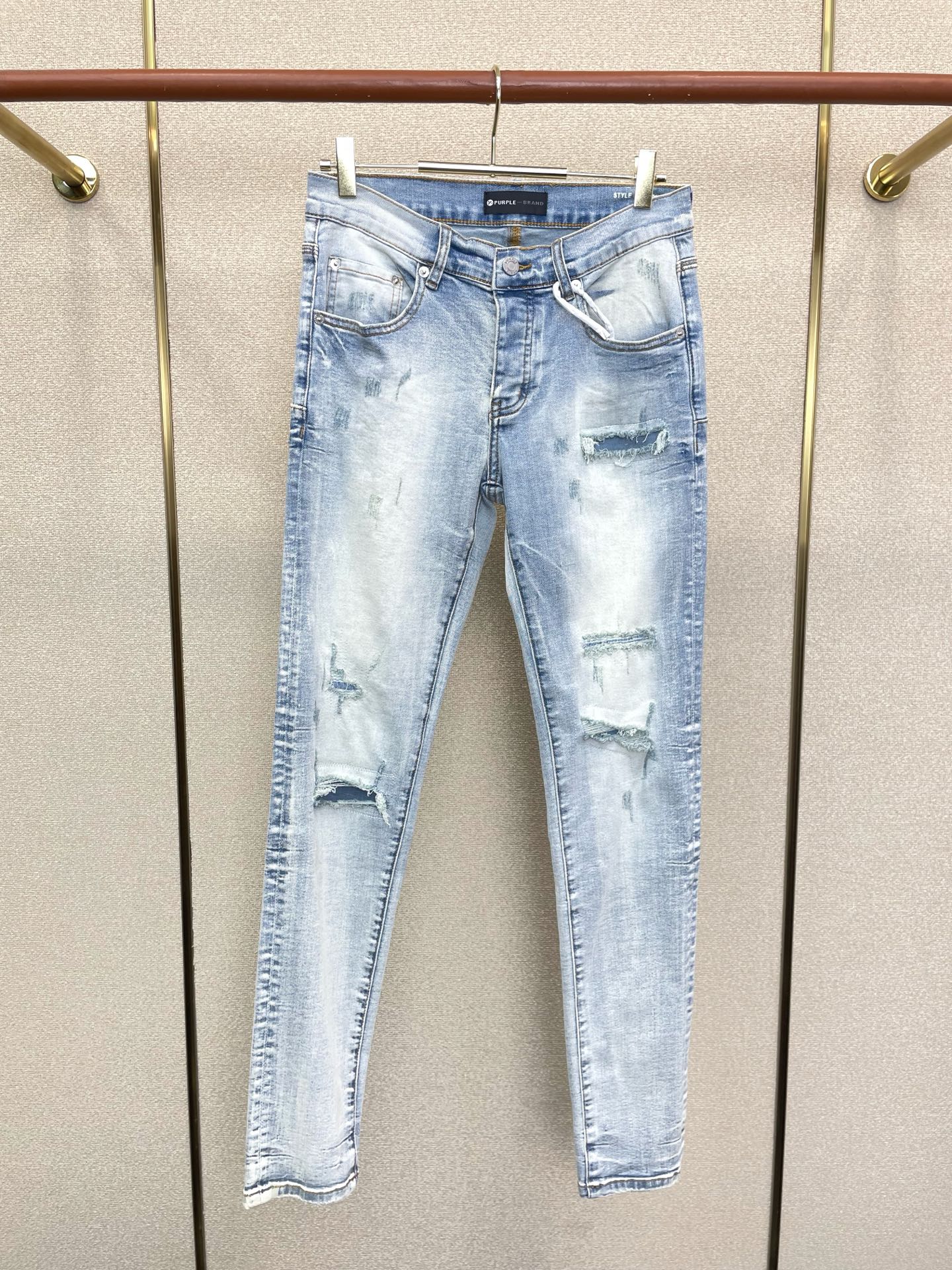 PURPLE BRAND💥砸锅卖铁都要上的新款新款 牛仔裤👖高端版本！专柜定制面料  透气舒适度高，细节