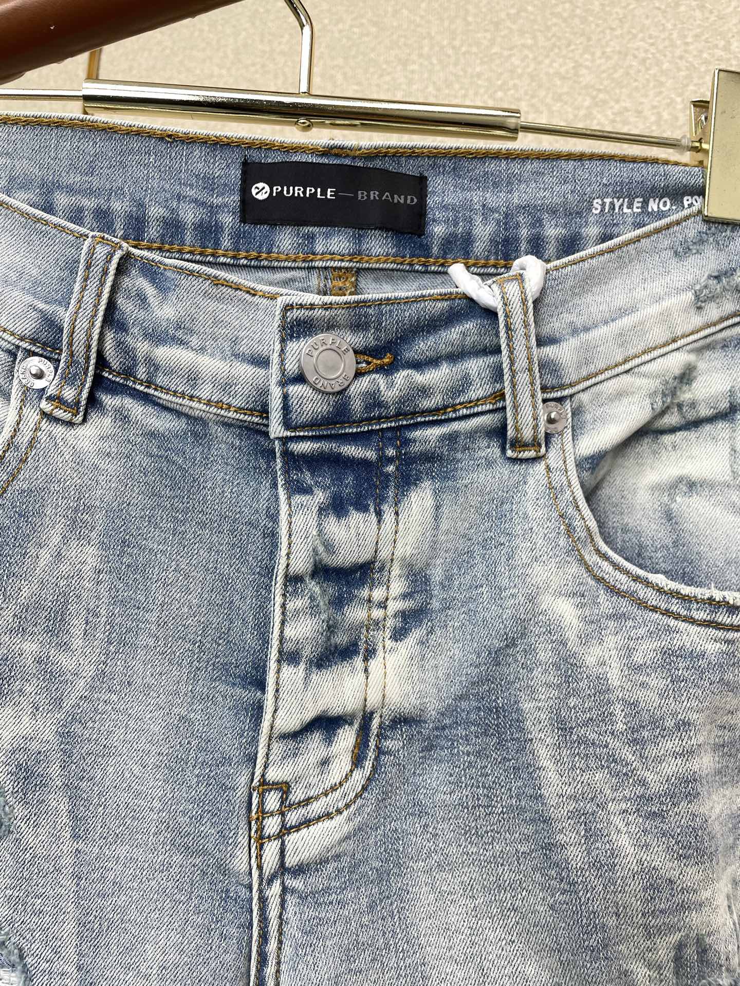 。PURPLE BRAND💥砸锅卖铁都要上的新款新款 牛仔裤👖高端版本！专柜定制面料  透气舒适度高，细