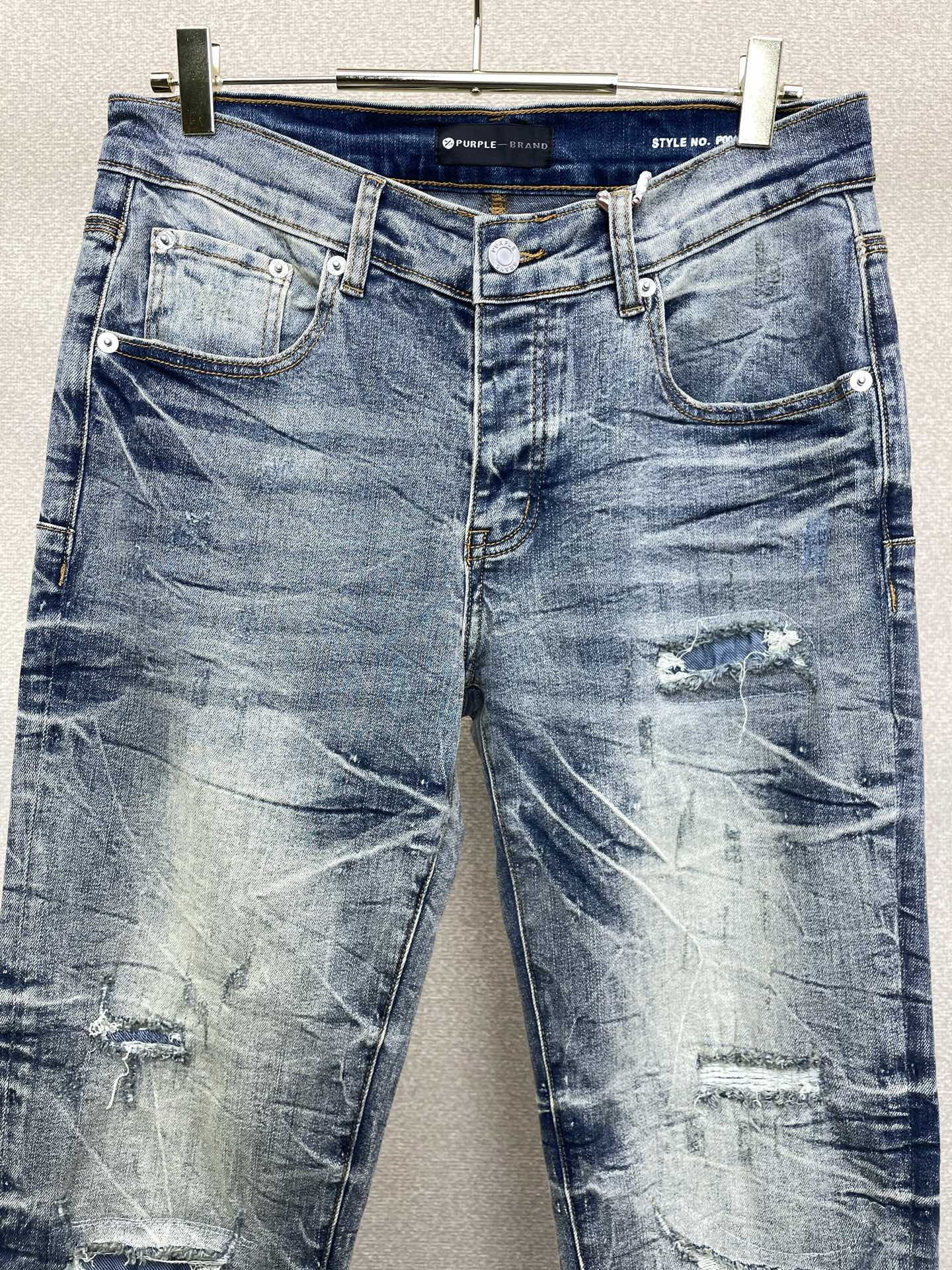 。PURPLE BRAND💥砸锅卖铁都要上的新款新款 牛仔裤👖高端版本！专柜定制面料  透气舒适度高，细
