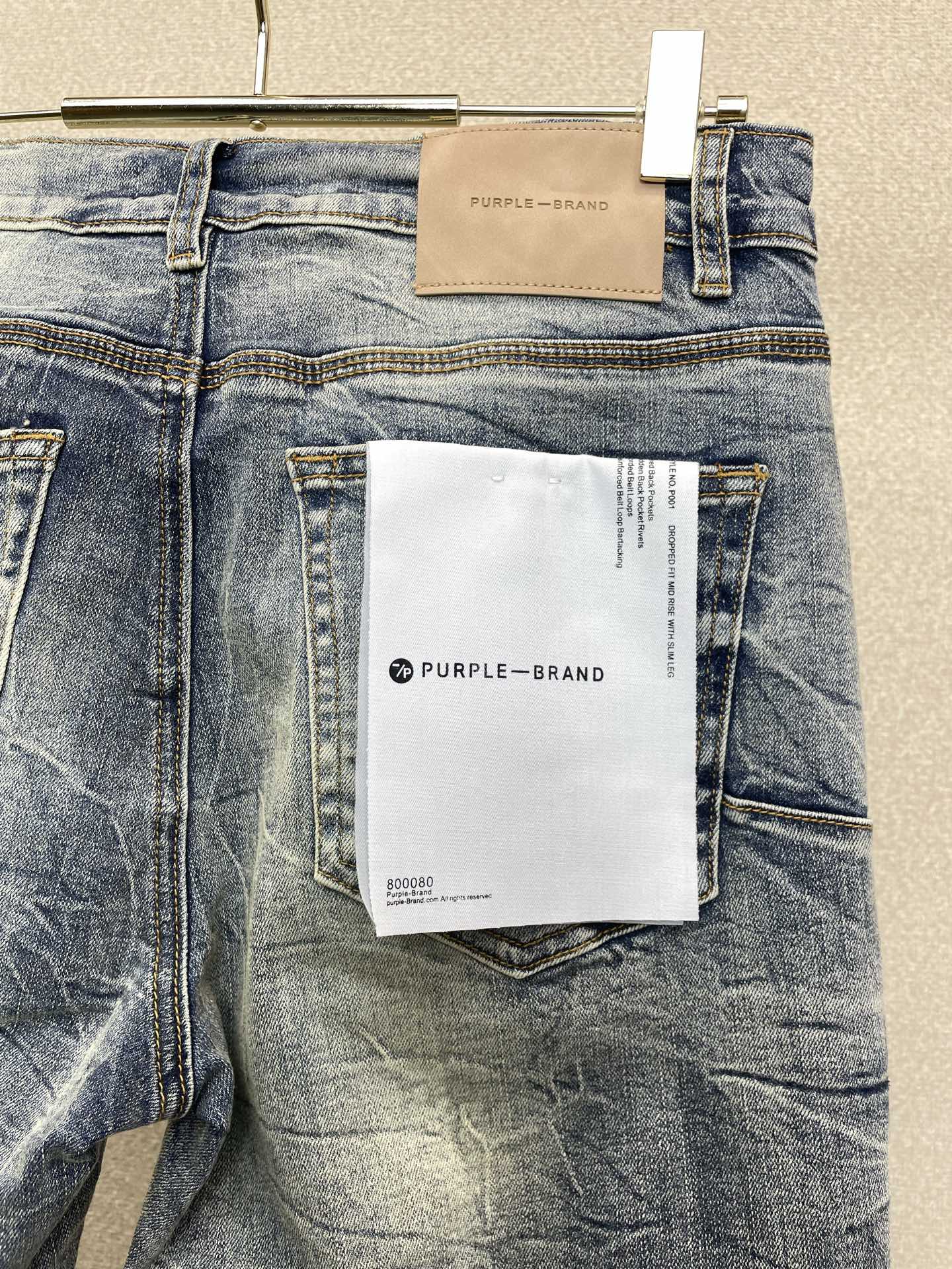 。PURPLE BRAND💥砸锅卖铁都要上的新款新款 牛仔裤👖高端版本！专柜定制面料  透气舒适度高，细