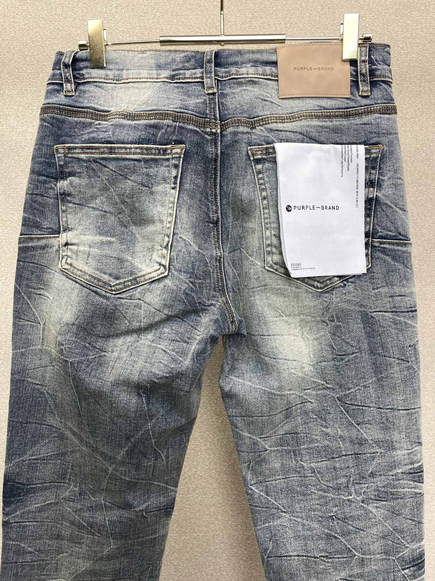 。PURPLE BRAND💥砸锅卖铁都要上的新款新款 牛仔裤👖高端版本！专柜定制面料  透气舒适度高，细