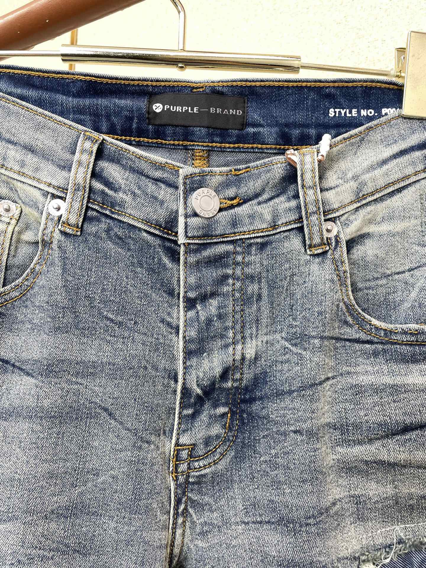 。PURPLE BRAND💥砸锅卖铁都要上的新款新款 牛仔裤👖高端版本！专柜定制面料  透气舒适度高，细