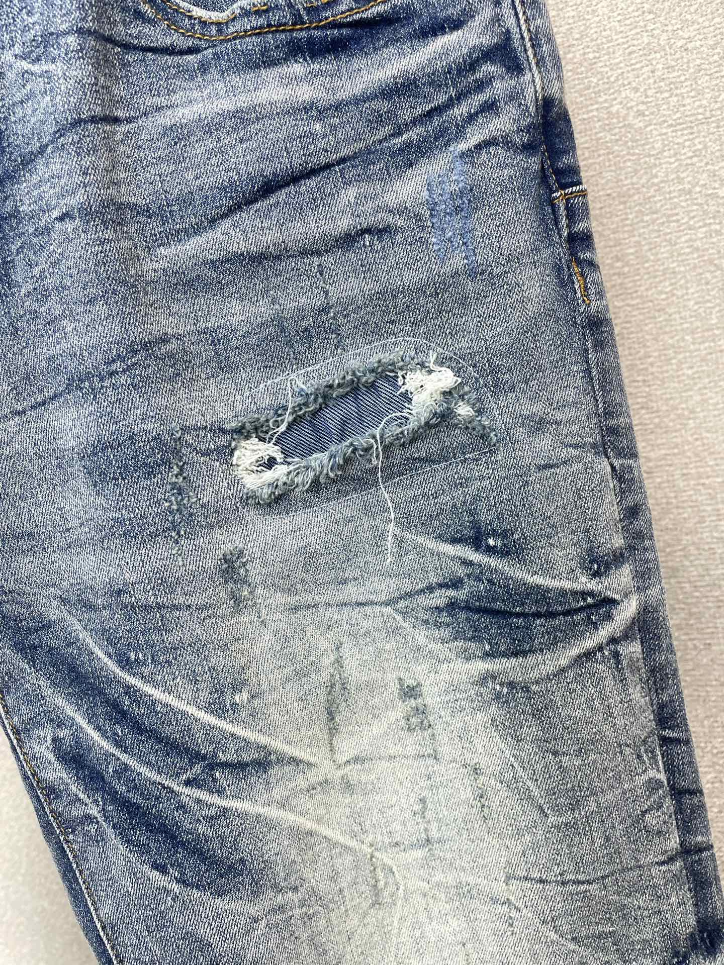 。PURPLE BRAND💥砸锅卖铁都要上的新款新款 牛仔裤👖高端版本！专柜定制面料  透气舒适度高，细