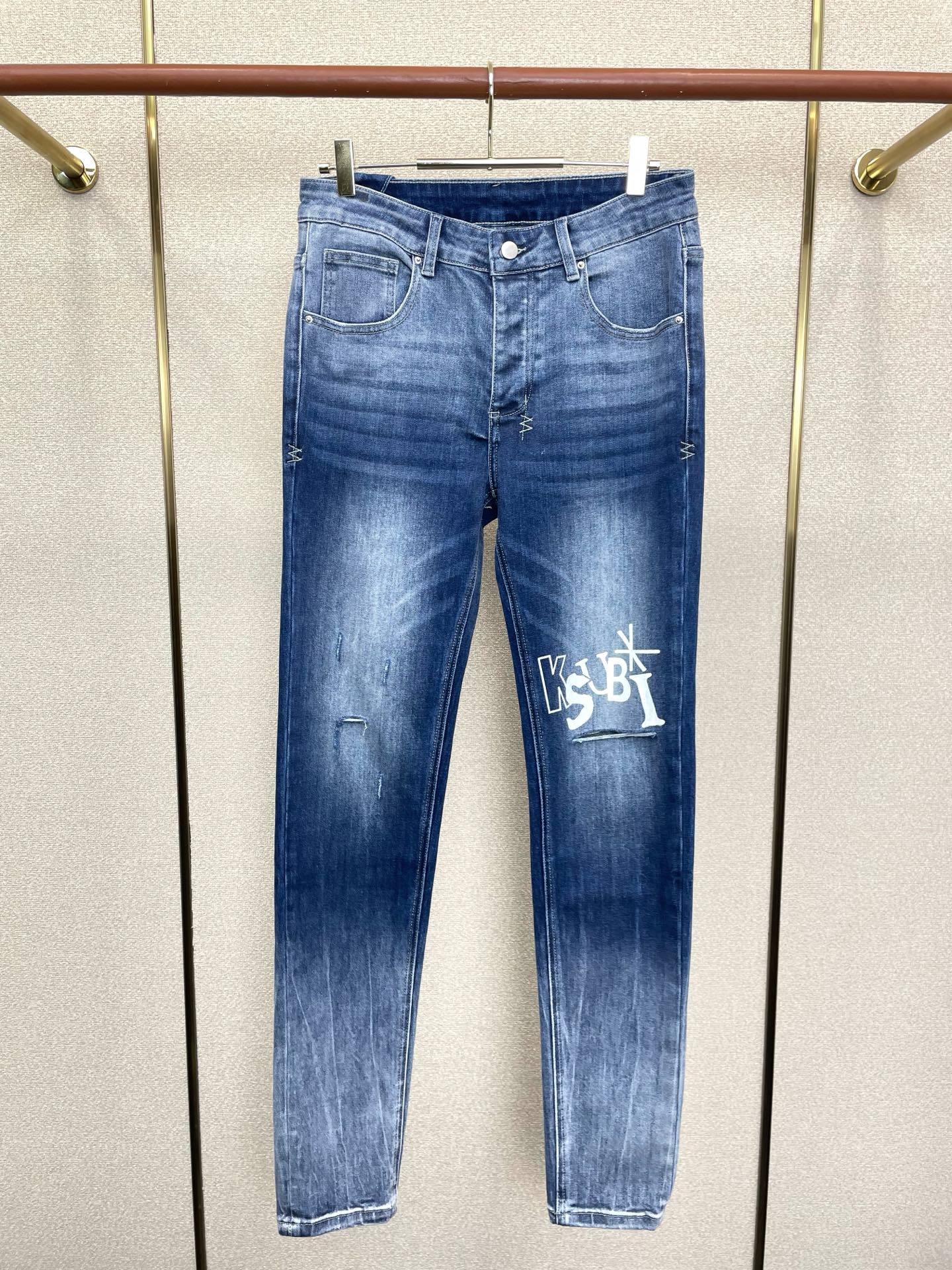 。KSUBI💥砸锅卖铁都要上的新款新款 牛仔裤👖高端版本！专柜定制面料  透气舒适度高，细节无可挑剔，品