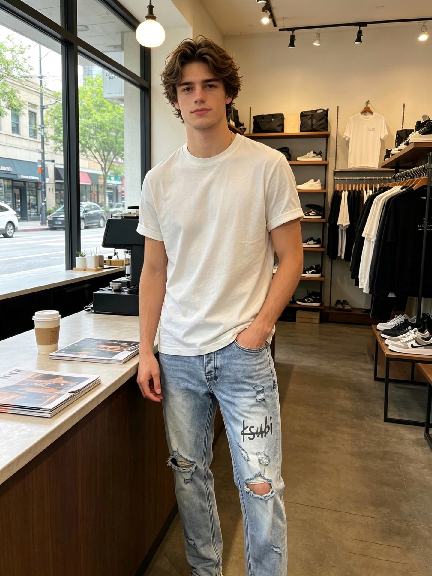 。KSUBI💥独家专供新款 牛仔裤👖高端版本！专柜定制面料 烫钻设计 透气舒适度高，细节无可挑剔，品牌元