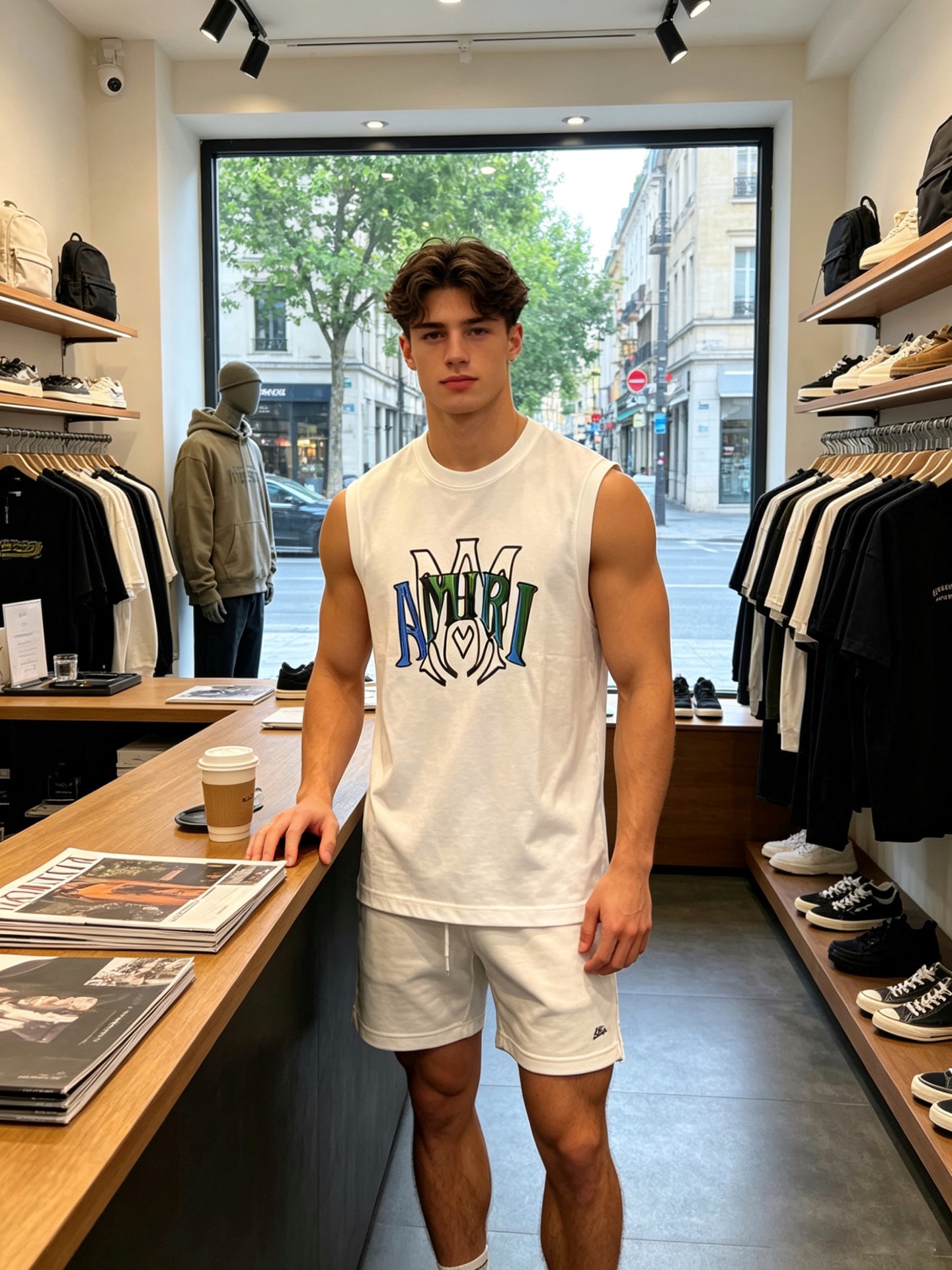 。AMIRI🎽砸锅卖铁都要上的新款新款原单男士休闲坎肩背心 高端定制 高版本 时尚百搭爆款⚠️⚠️✨✨进