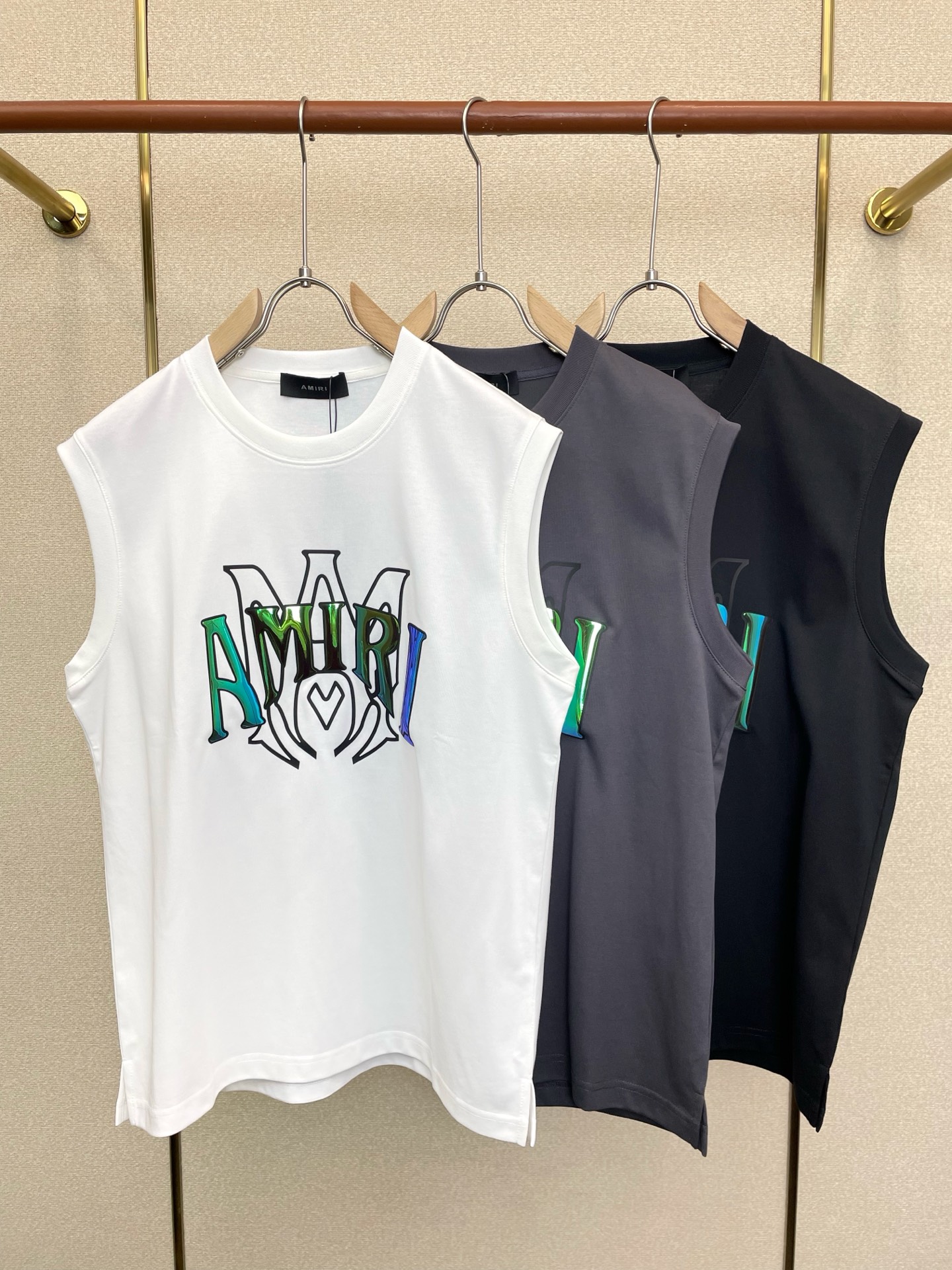 。AMIRI🎽砸锅卖铁都要上的新款新款原单男士休闲坎肩背心 高端定制 高版本 时尚百搭爆款⚠️⚠️✨✨进
