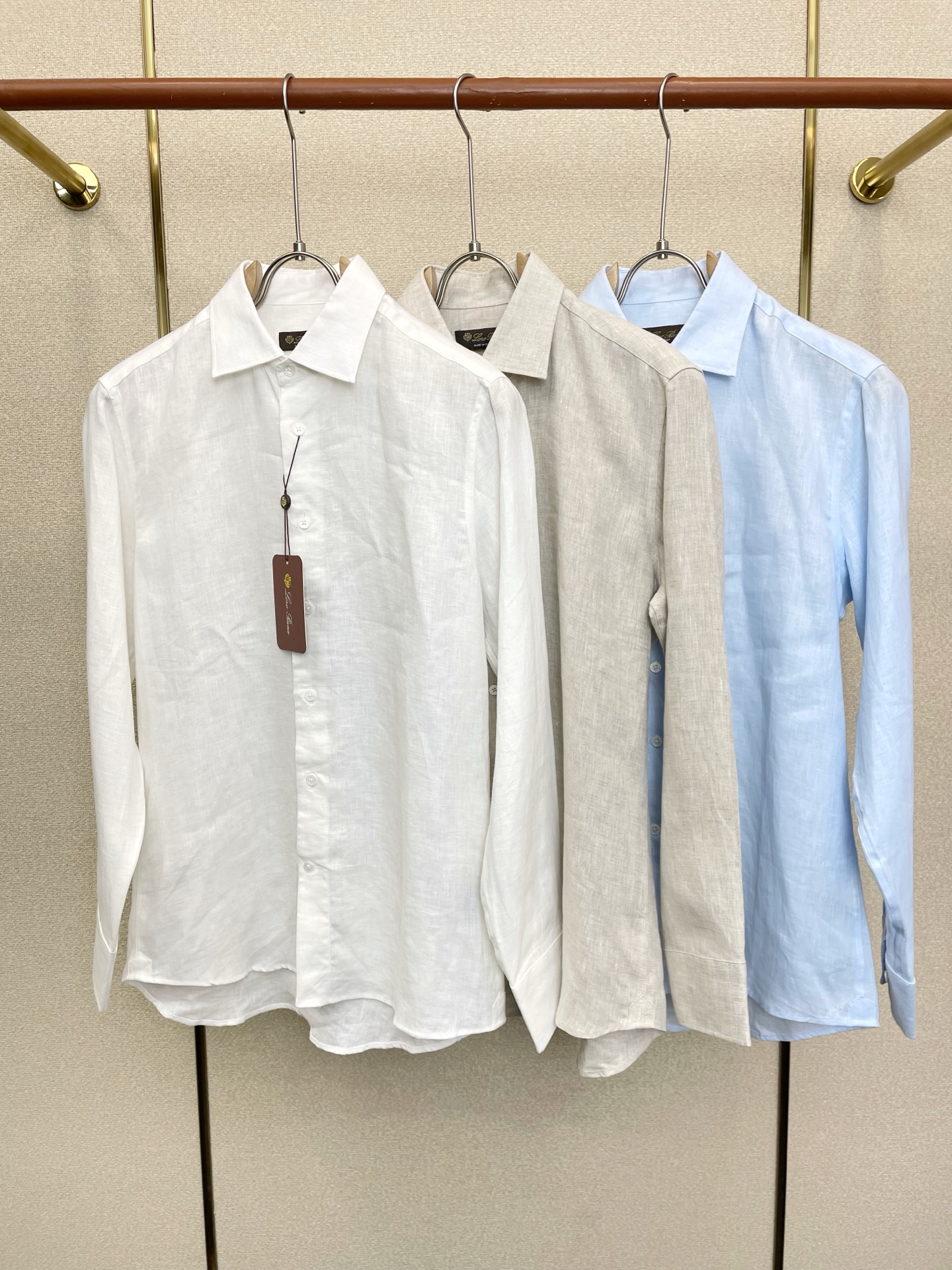 。Loro Piana-Loro Piana诺悠翩雅💥砸锅卖铁都要上的新款新款原单男士休闲长袖亚麻衬衫 