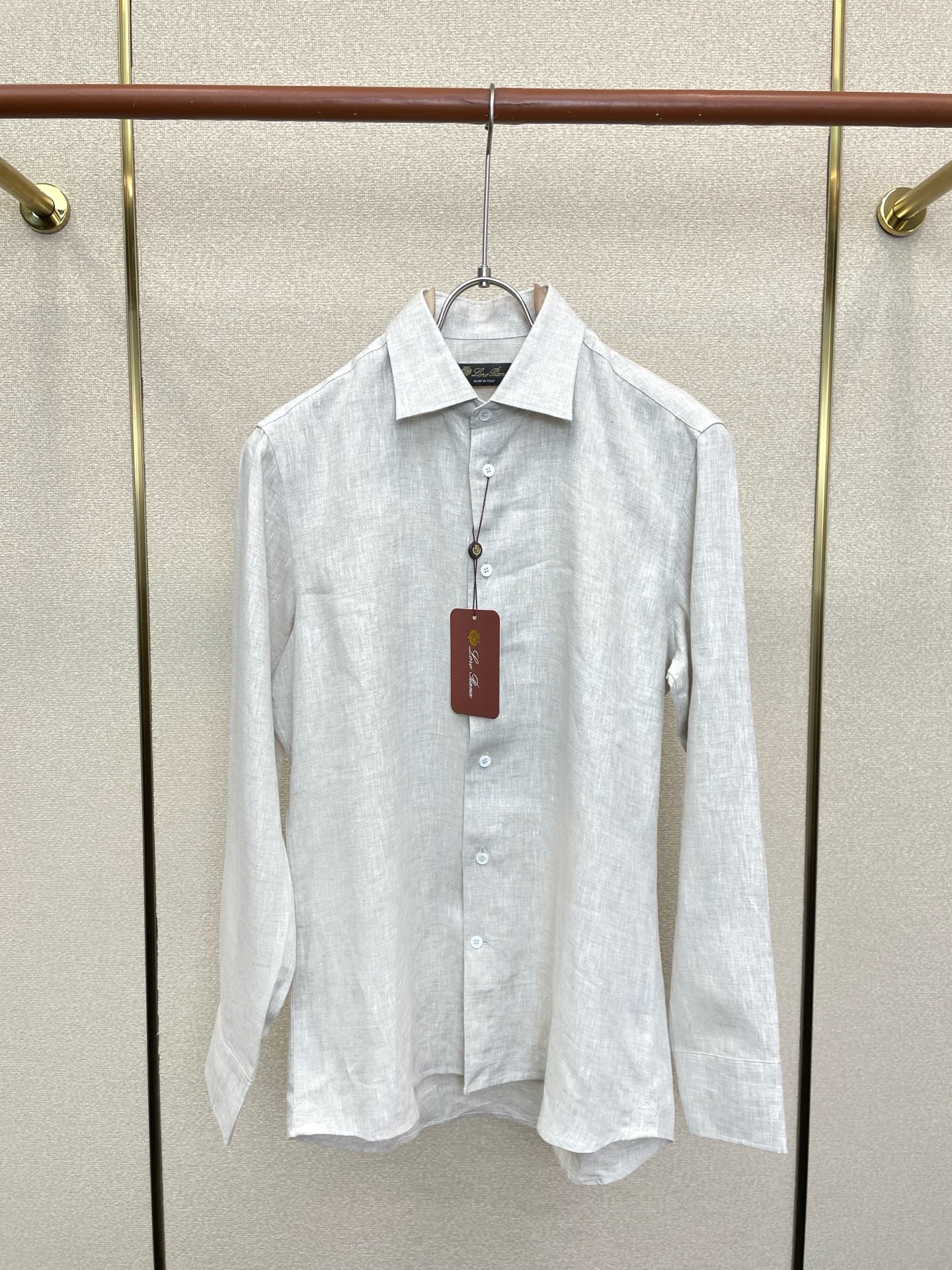 。Loro Piana-Loro Piana诺悠翩雅💥砸锅卖铁都要上的新款新款原单男士休闲长袖亚麻衬衫 