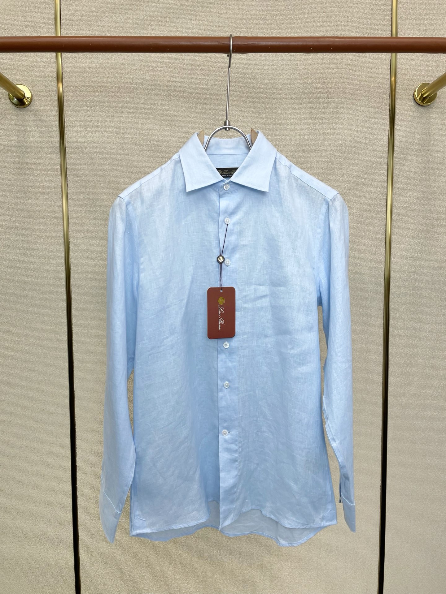 。Loro Piana-Loro Piana诺悠翩雅💥砸锅卖铁都要上的新款新款原单男士休闲长袖亚麻衬衫 