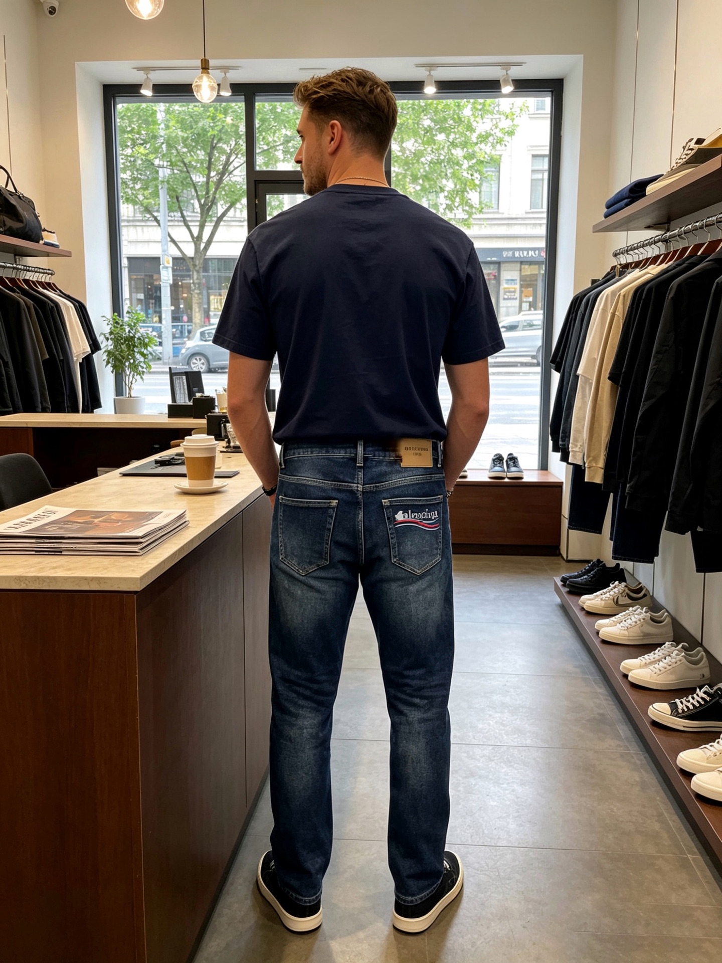 。Balenciaga巴黎世家💥砸锅卖铁都要上的新款新款休闲牛仔裤👖高端版本 专柜定制面料 透气舒适度高
