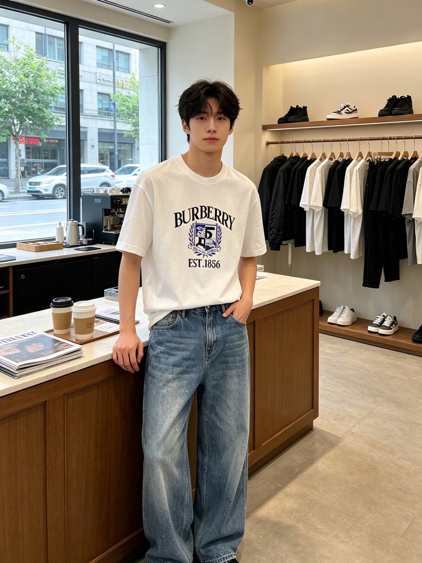 。Burberry巴宝莉💥独家专供新款原单男士休闲短袖 高端定制 高端版本 时尚百搭爆款⚠️⚠️✨✨进口
